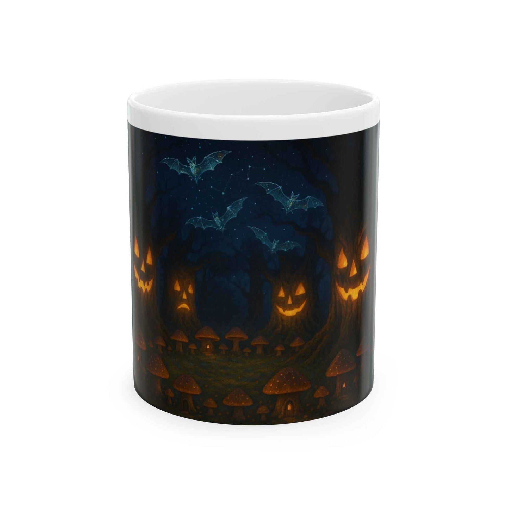 Spooky Halloween Ceramic Mug, Pumpkin, Witch Decoration, Perfect for Fall, Gift for Friends, Cozy Home Addition