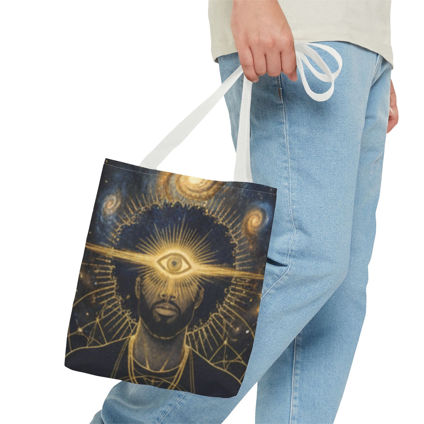 Mystic Third Eye Tote Bag — Spiritual Afrocentric Visionary Art Tote