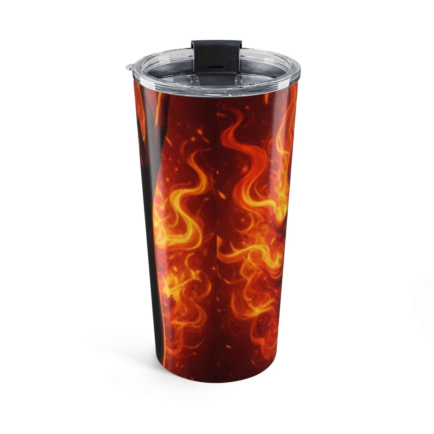 20oz Tumbler — Fiery Afro Goddess Stainless Steel Travel Cup