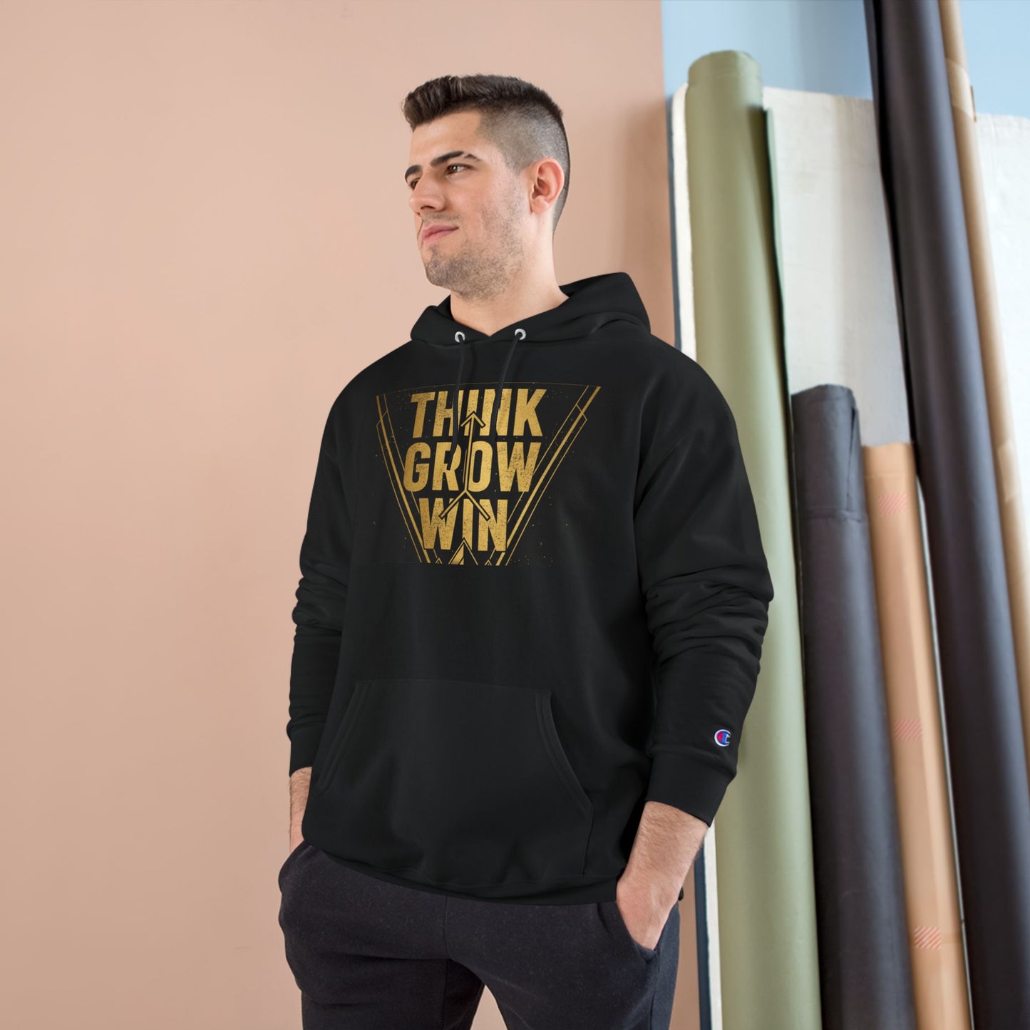 Think Grow Win Hoodie — Motivational Champion Pullover