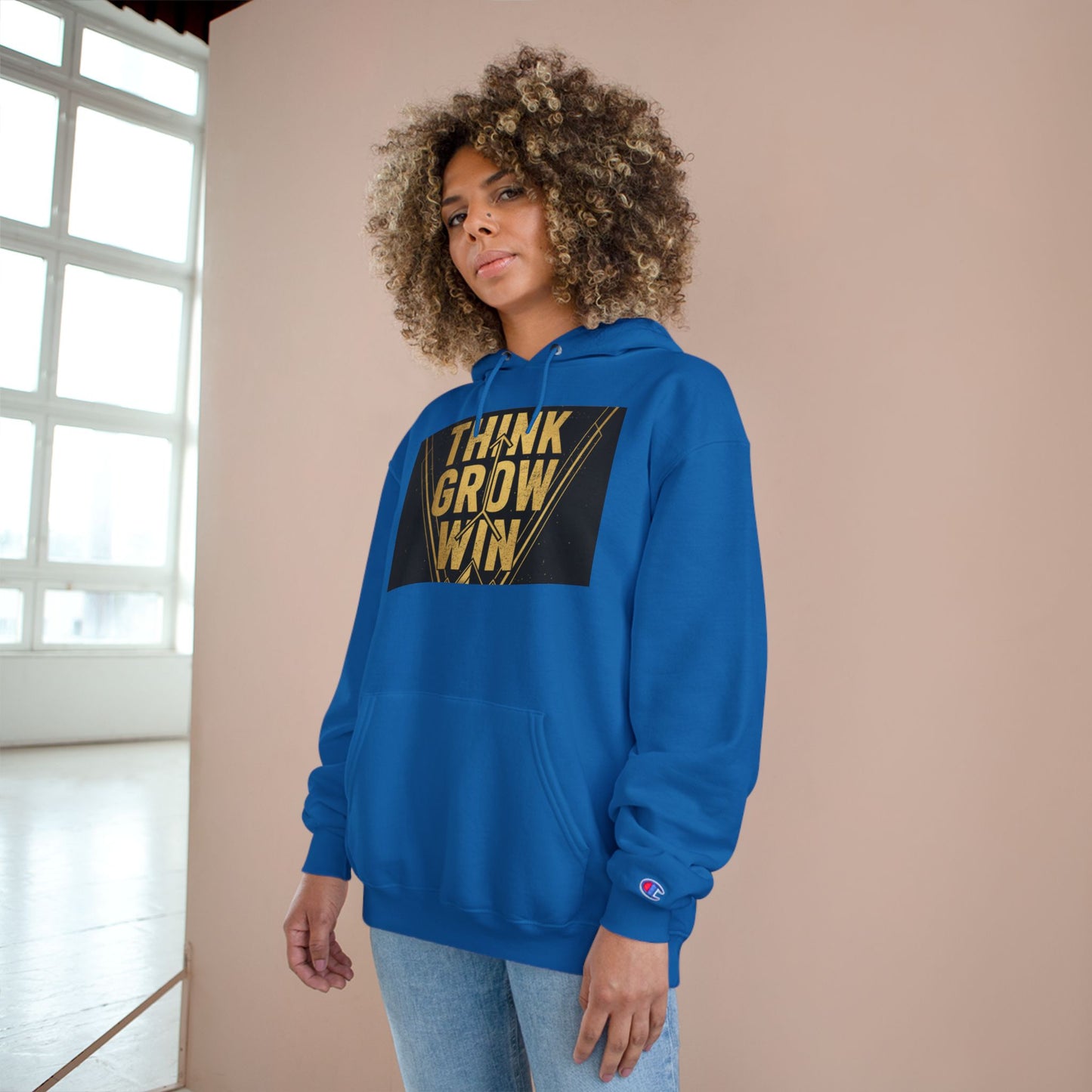 Think Grow Win Hoodie — Motivational Champion Pullover