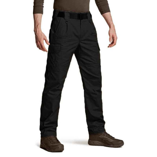 Men Multi-Pocket Outdoor Sports Work Pants Hiking Cycling Casual Trousers