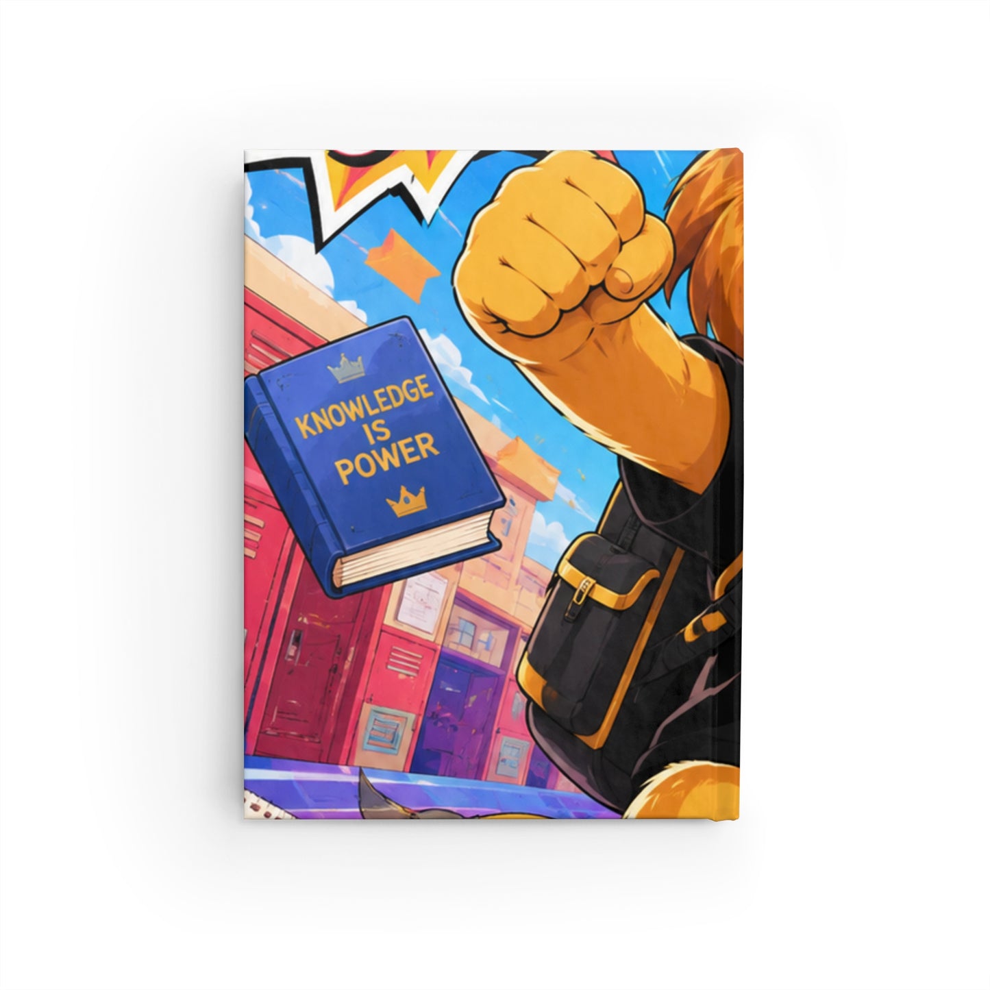 King Cub Academy Lion Journal — Ruled Line Notebook for Kids ("Knowledge Is Power")