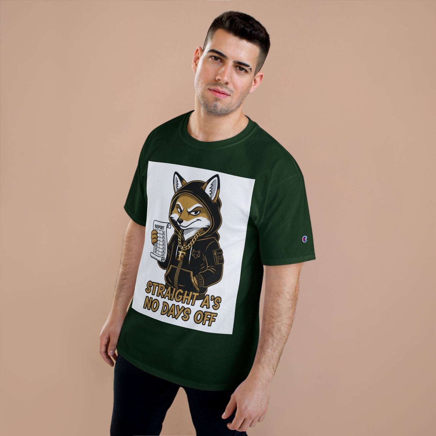 Straight A's No Days Off T-Shirt — Student Champion Tee