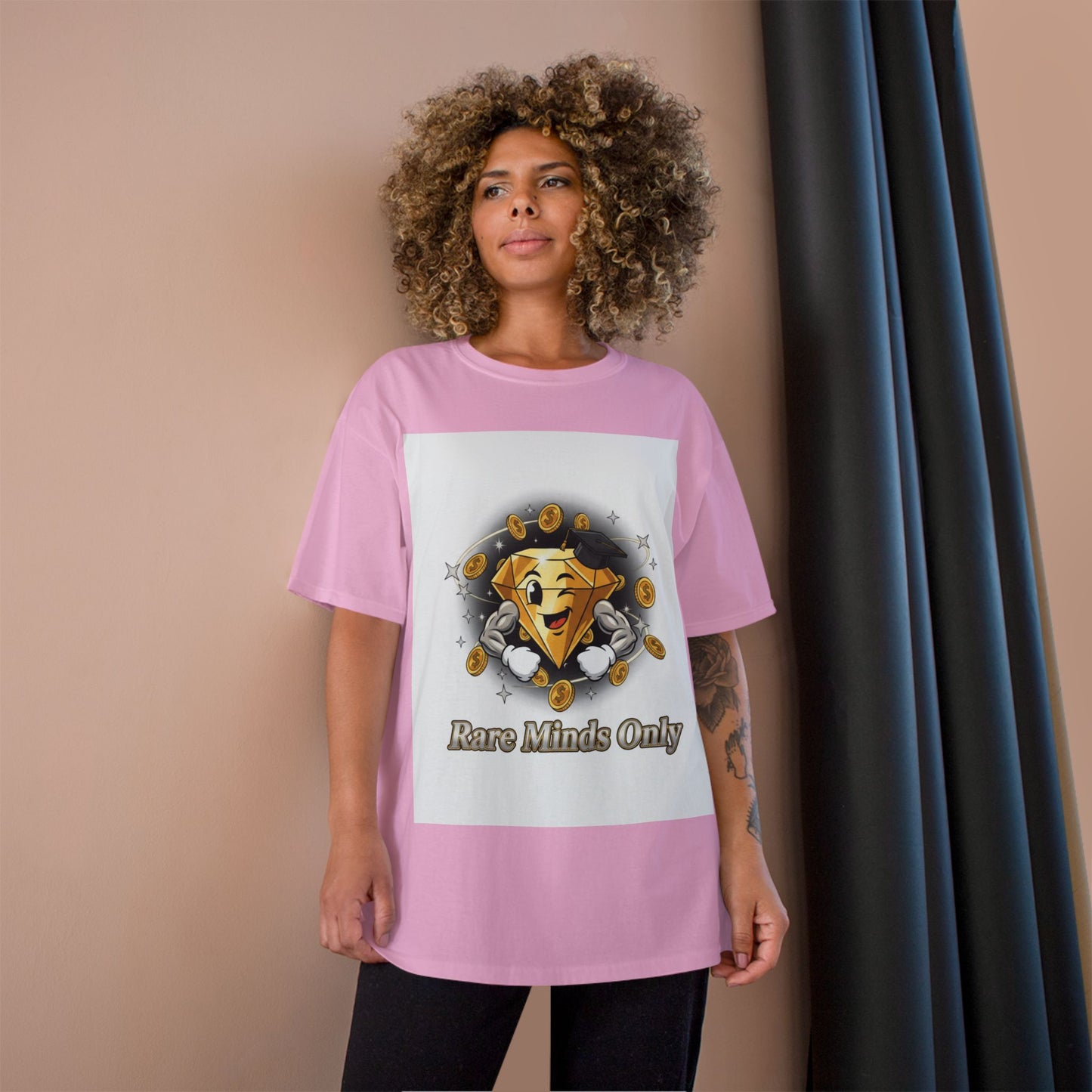 Rare Minds Only T-Shirt — Crypto Coin Champion Graphic Tee