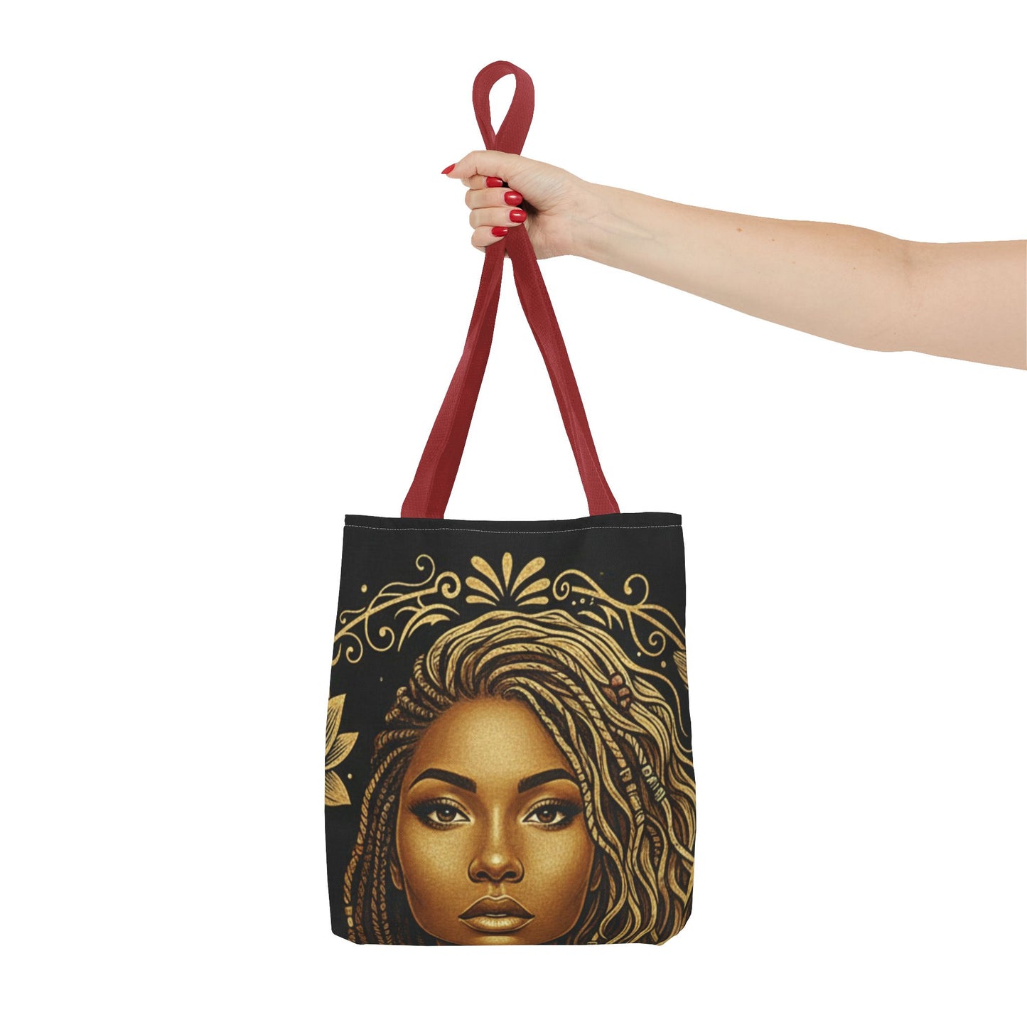 Tote — Beautifully Mixed Black & Gold Afrocentric Portrait Tote Bag