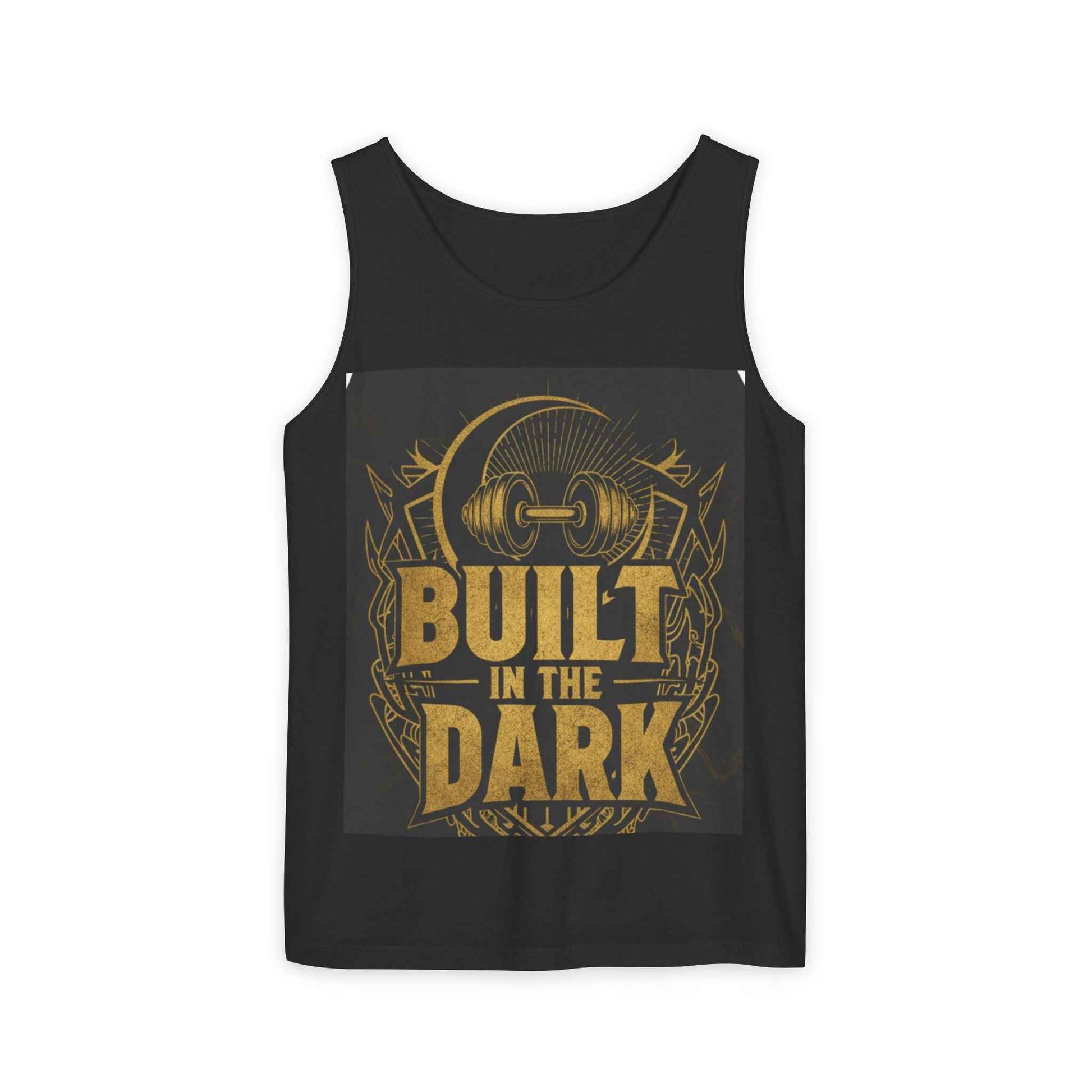 Built in the Dark Tank Top — Gym Fitness Weightlifting Workout Tee