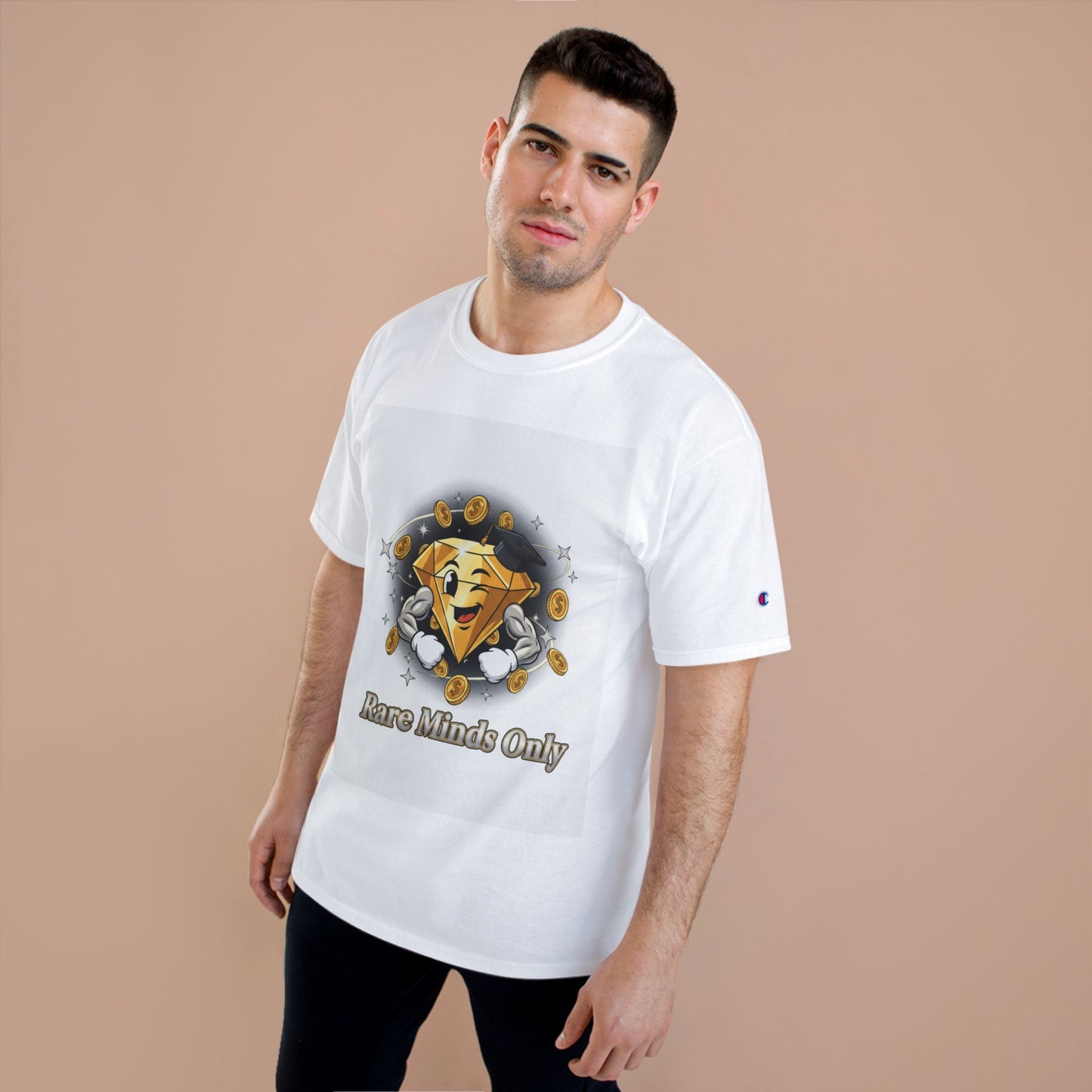 Rare Minds Only T-Shirt — Crypto Coin Champion Graphic Tee