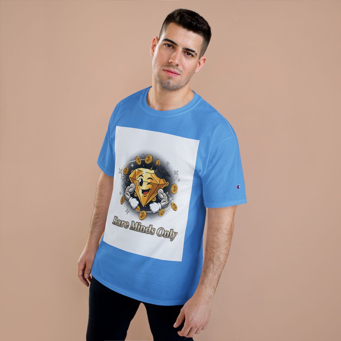 Rare Minds Only T-Shirt — Crypto Coin Champion Graphic Tee