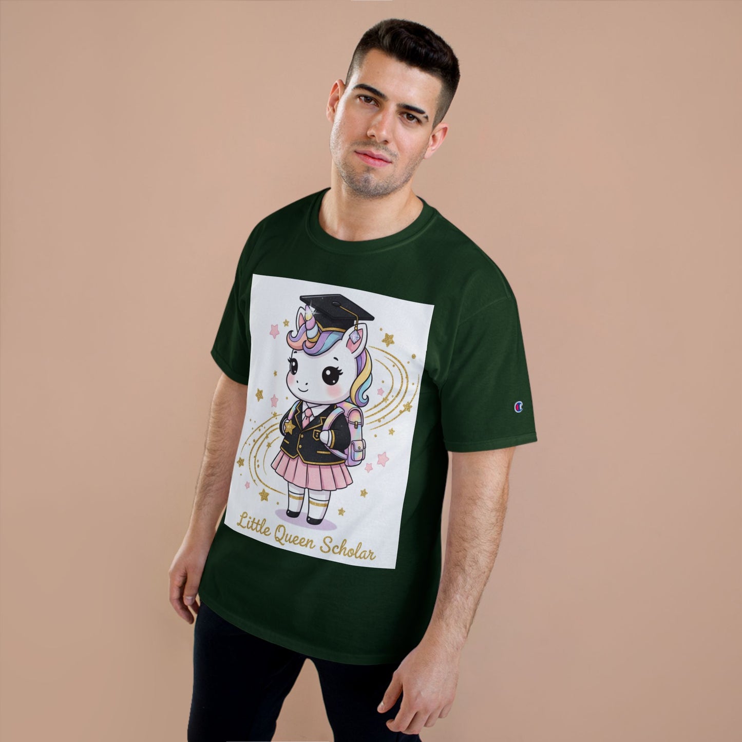 Little Queen Scholar T-Shirt — Cute Graduation Unicorn Tee for Girls