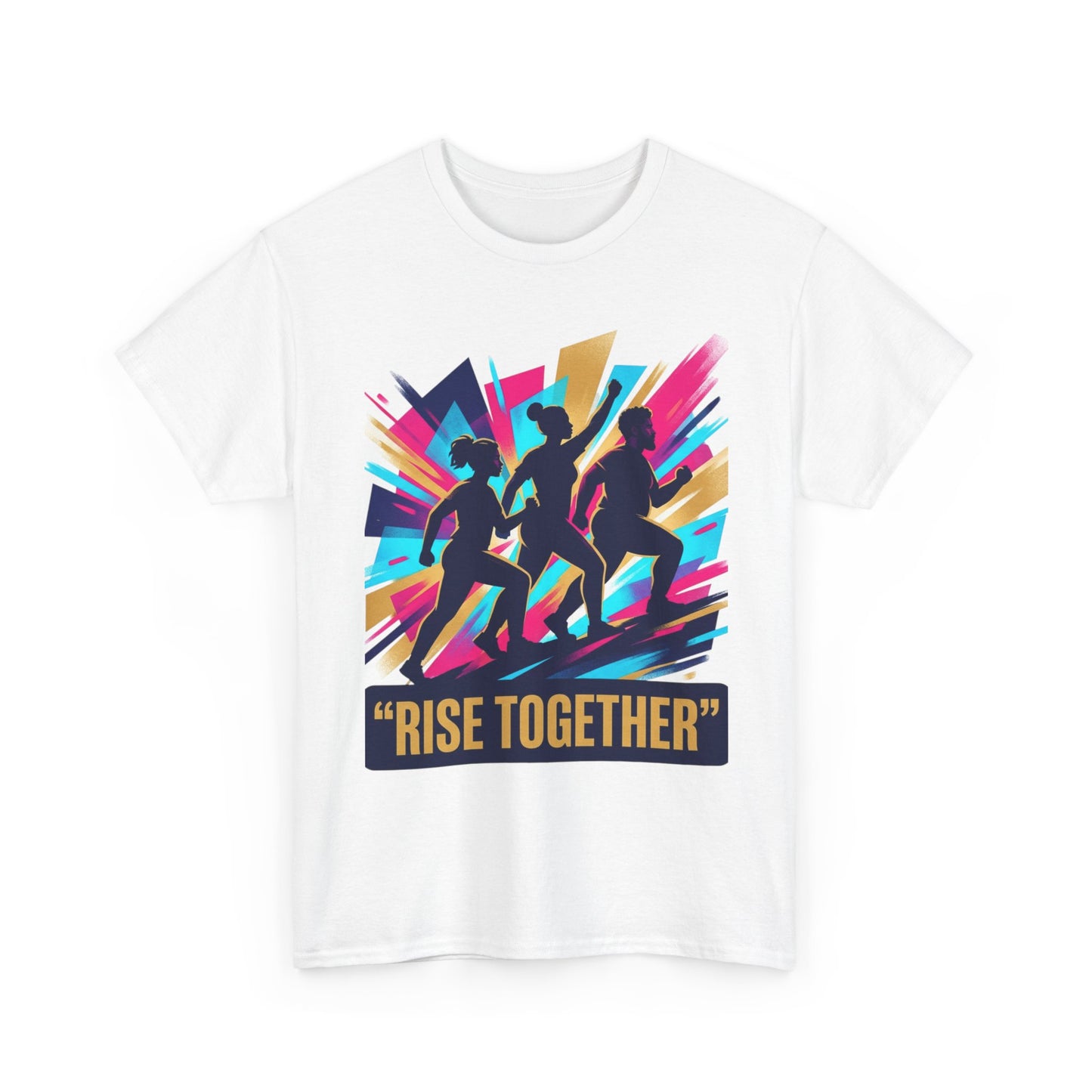 T-Shirt — "Rise Together" Motivational Running Crew Tee