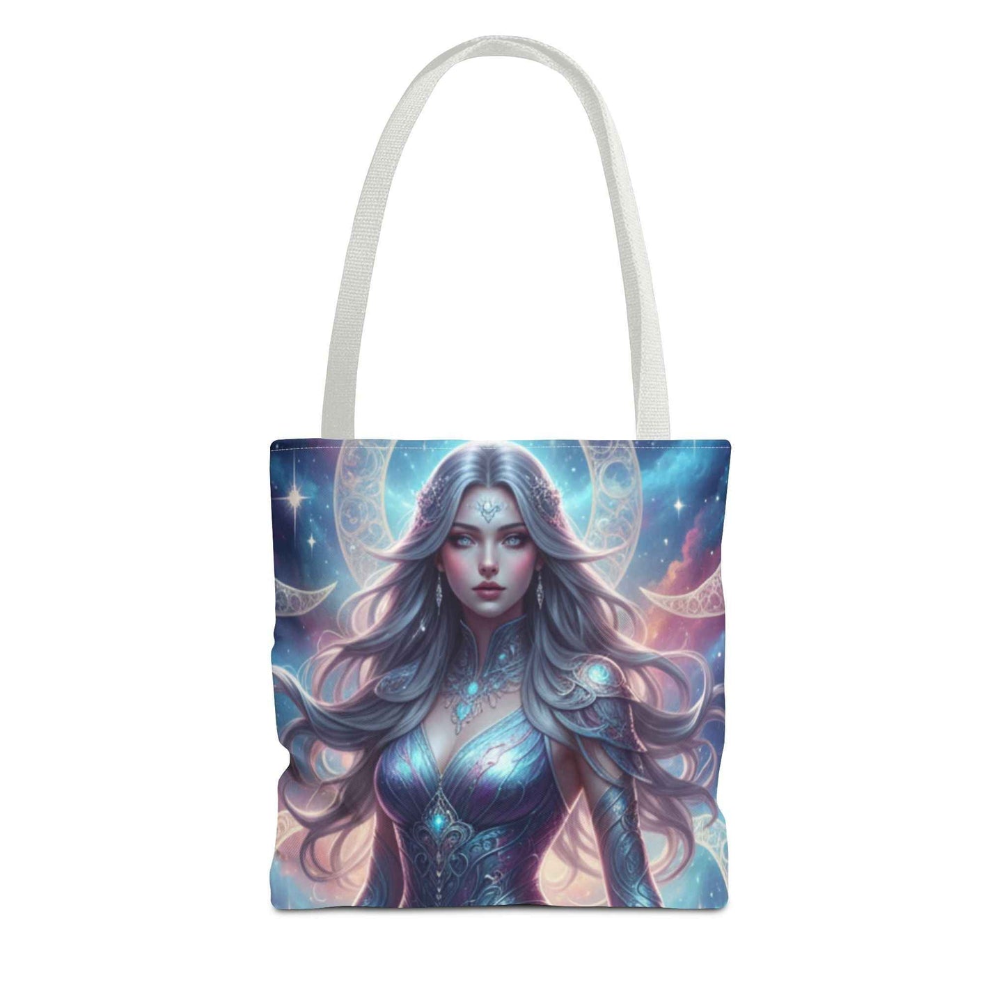 Mystic Moon Goddess Tote Bag — Celestial Fantasy All-Over Print
