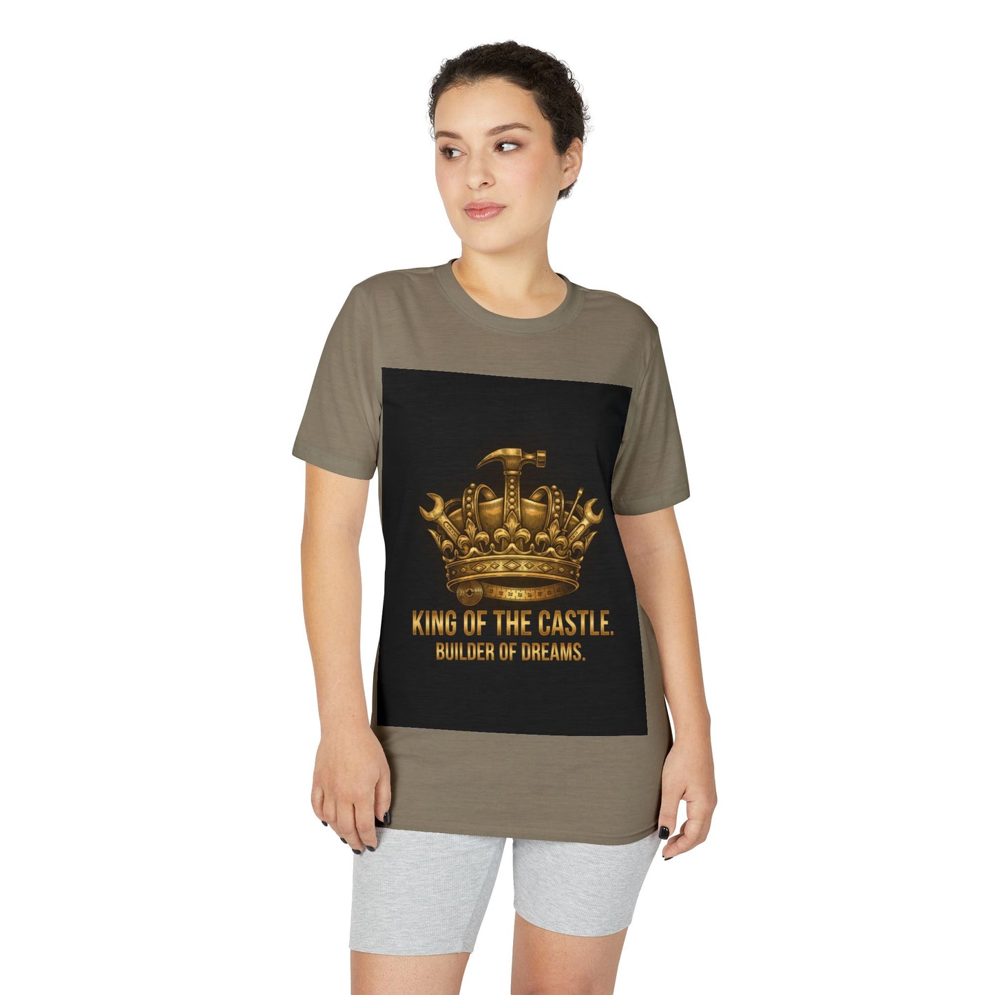 King of the Castle T-Shirt — Builder of Dreams Gold Crown Tee