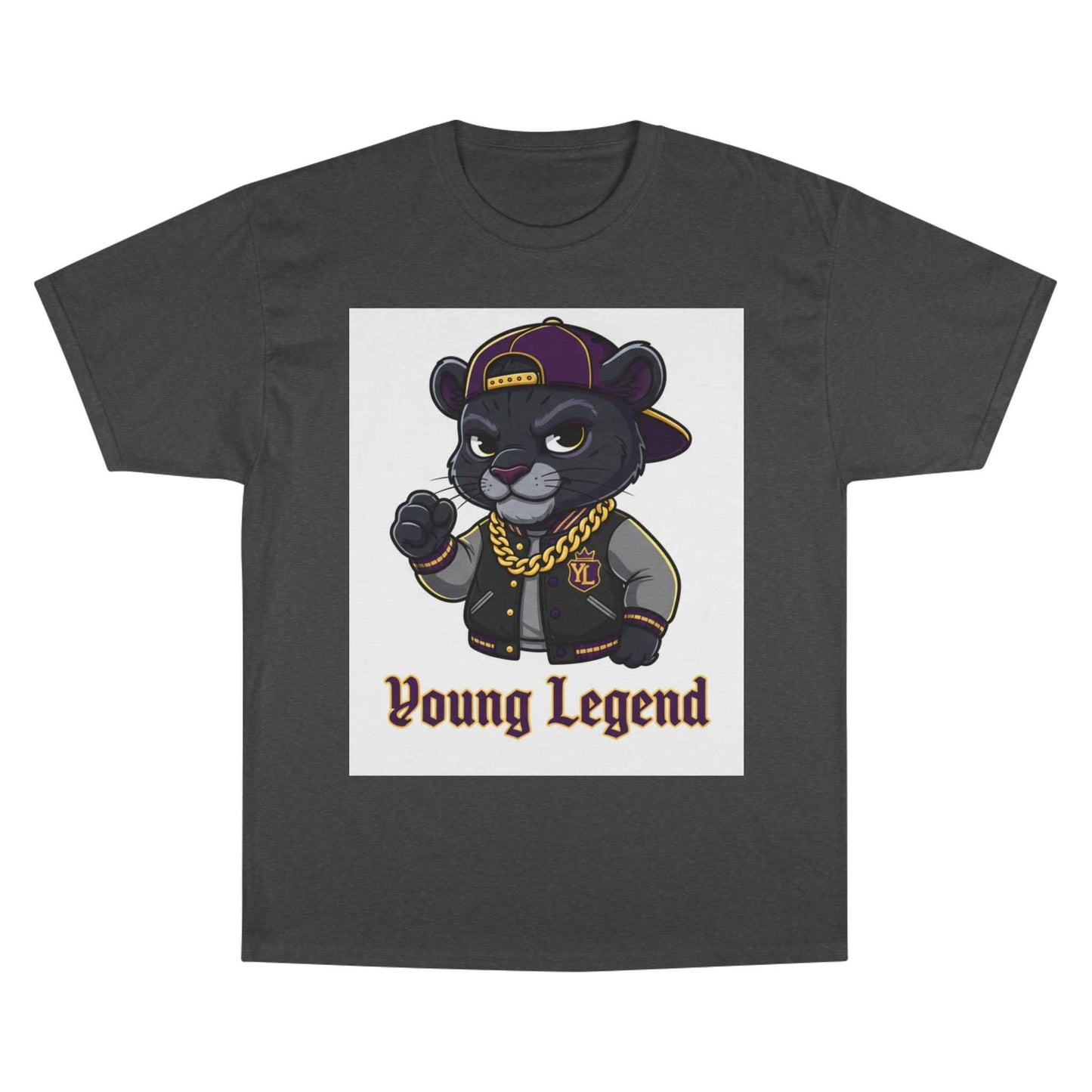 Young Legend Panther T-Shirt – 'Young Legend' Graphic Tee for Kids & Teens