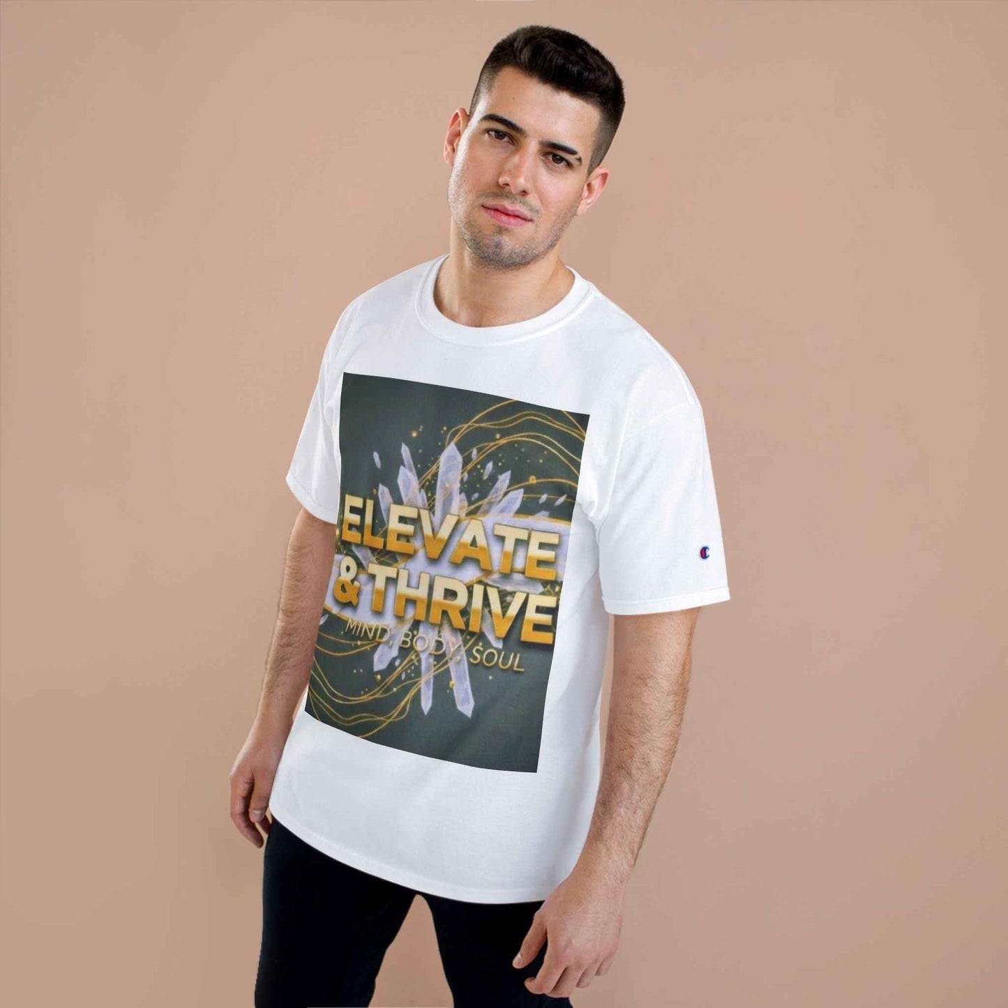 Elevate & Thrive Champion Tee — Mind Body Soul Inspirational Shirt