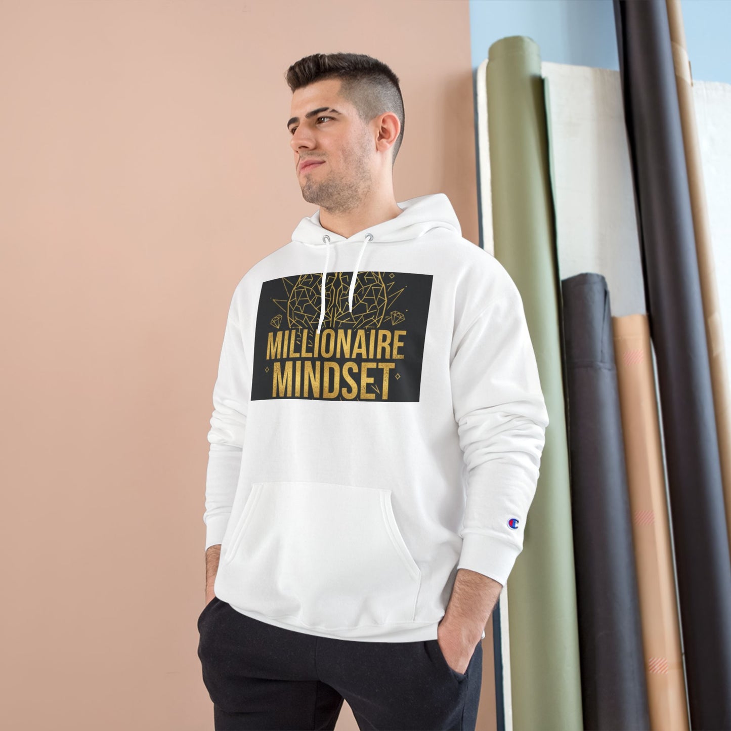 Millionaire Mindset Hoodie — Motivational Champion Pullover