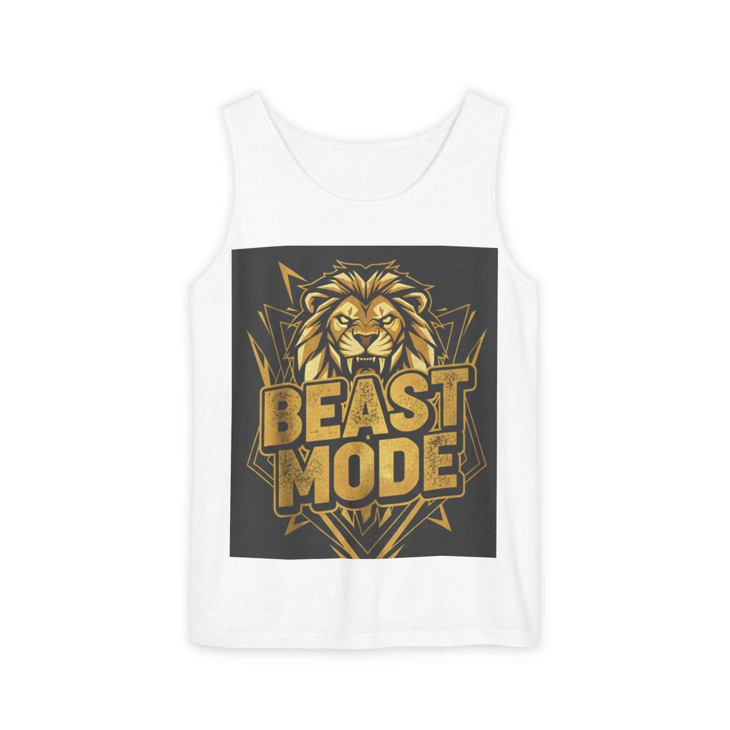 Beast Mode Lion Tank Top — Motivational Gym Workout Tank