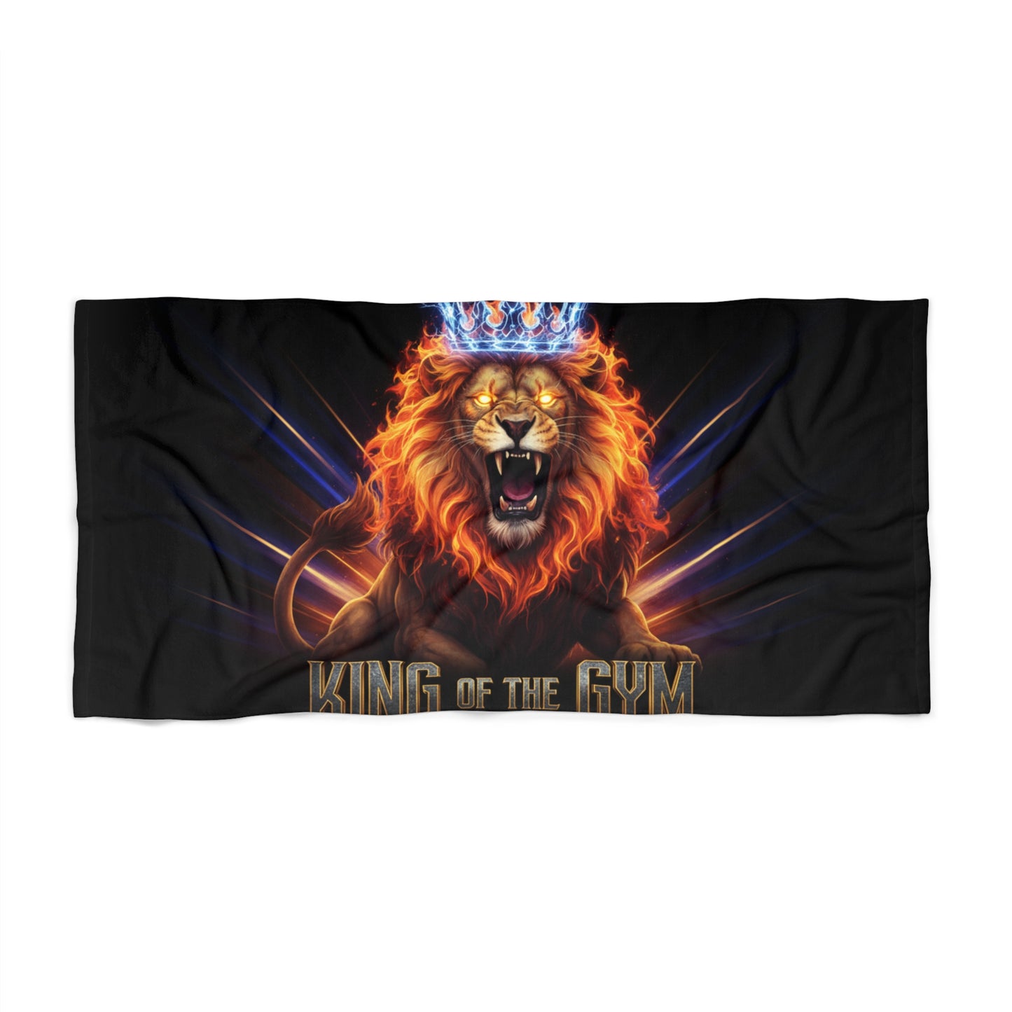 King of the Gym Lion Beach Towel — Bold Athletic Beach & Pool Towel