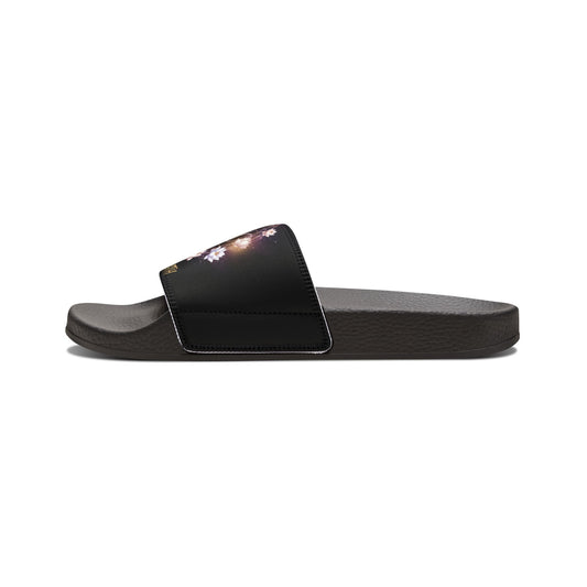 Women's Removable-Strap Sandals - Black Minimal Galaxy Slide