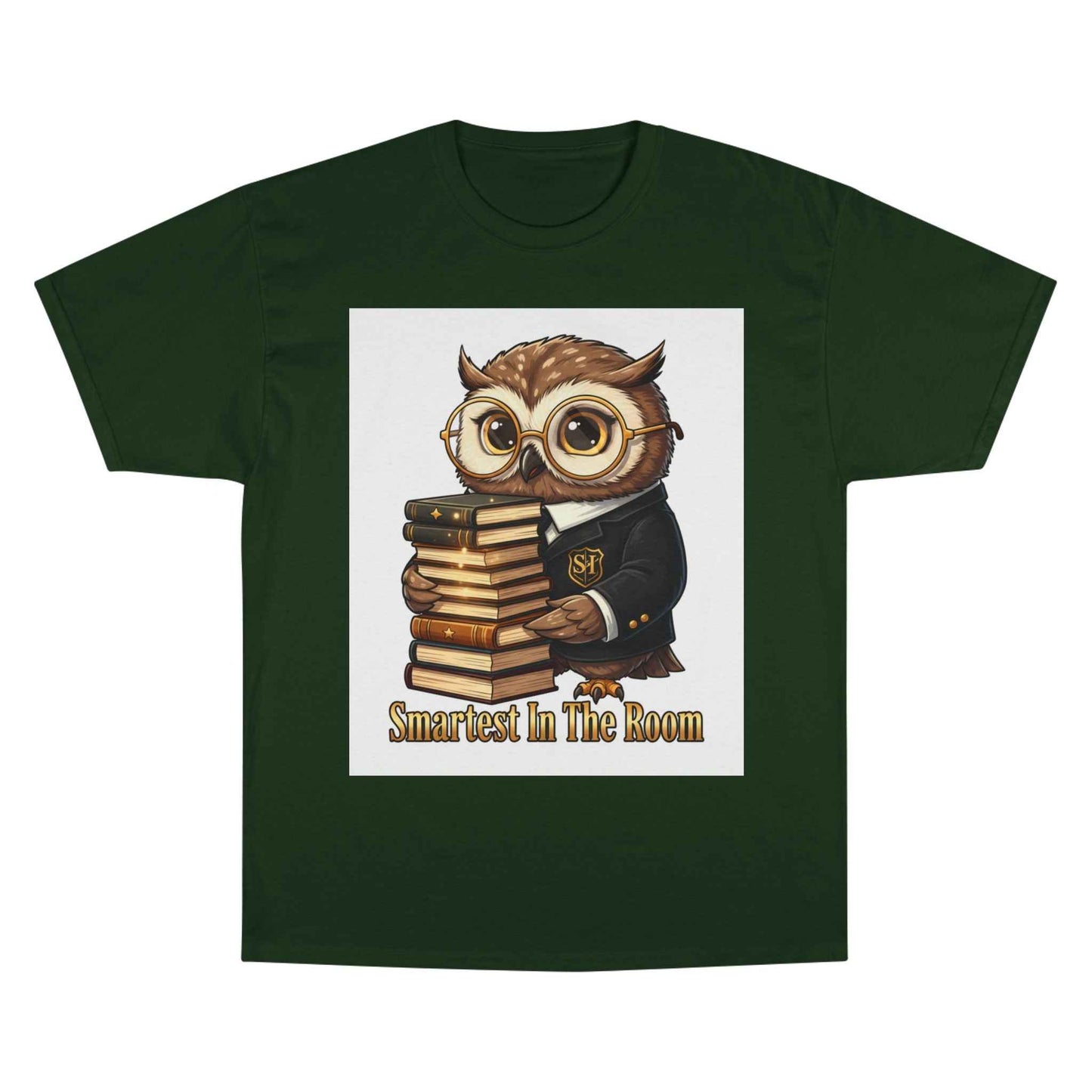 Smartest In The Room Owl T-Shirt — Cute Scholar Graphic Tee for Students & Teachers