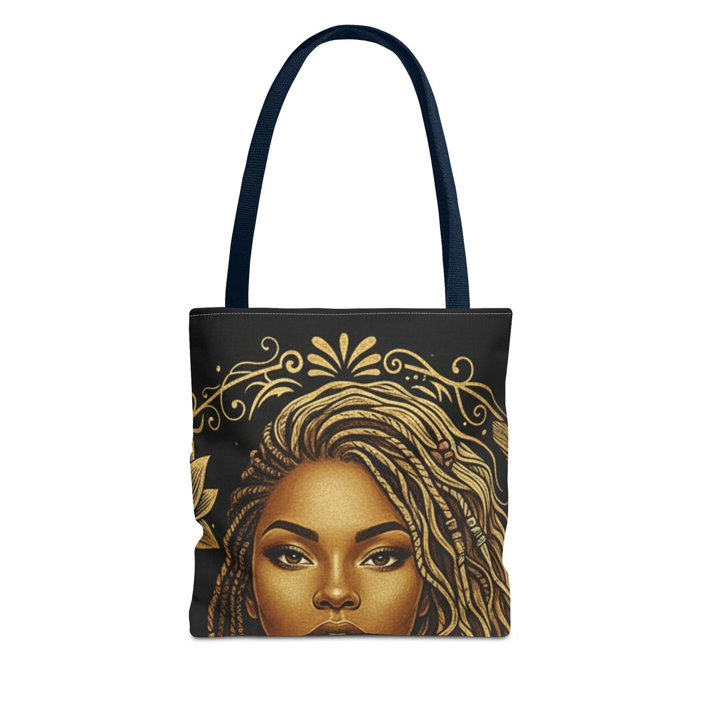 Tote — Beautifully Mixed Black & Gold Afrocentric Portrait Tote Bag