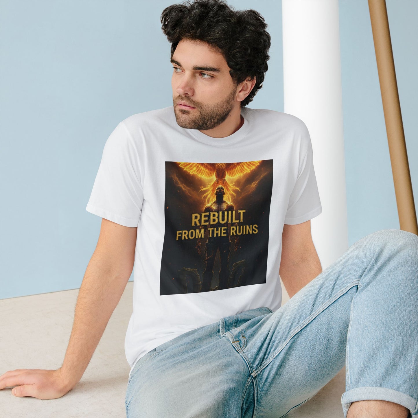 Rebuilt From the Ruins Tee — Phoenix Rising Graphic T-Shirt