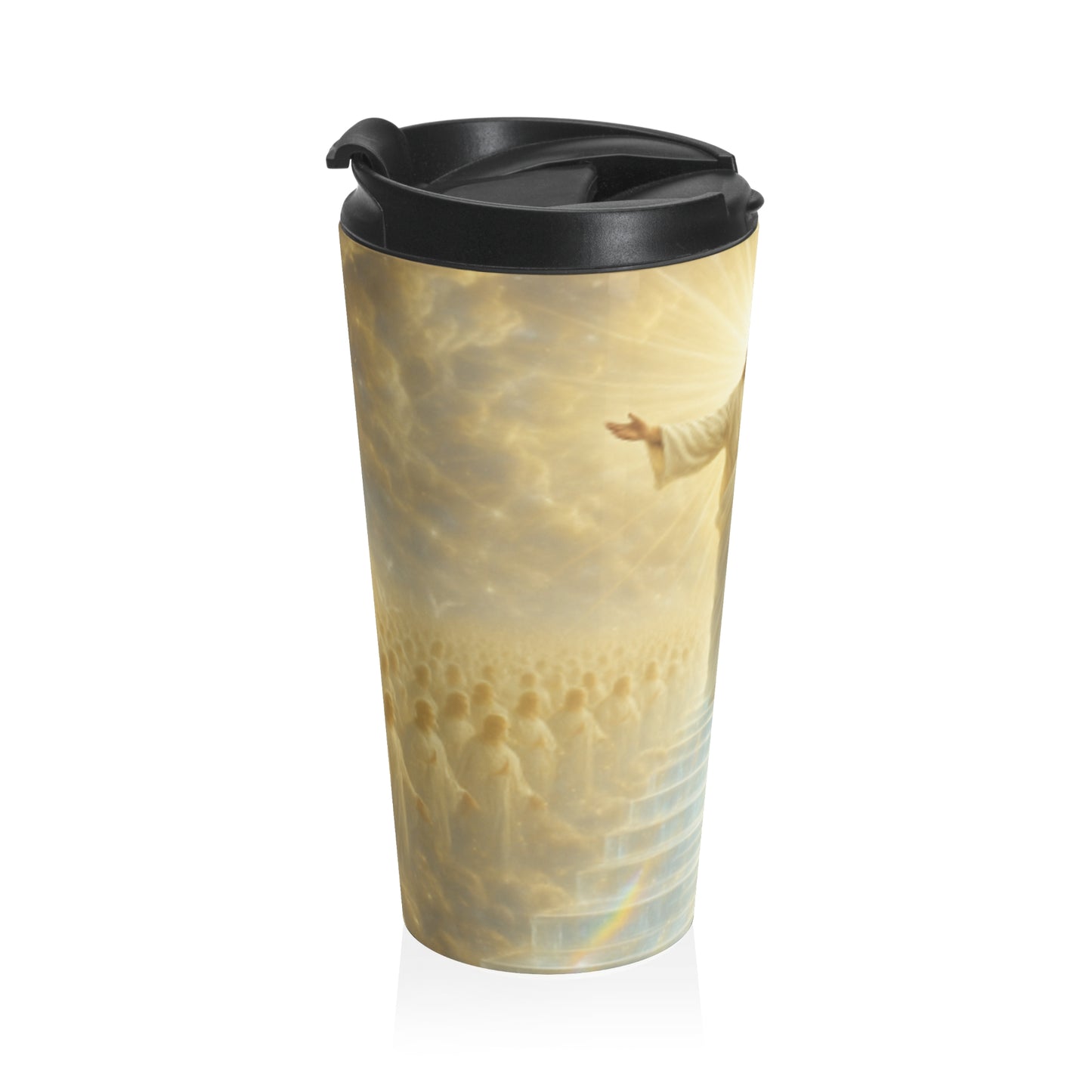 Inspiring Stainless Steel Travel Mug - Gift for Faith, Spirituality, Coffee Lovers, Religious Occasions, Encouragement