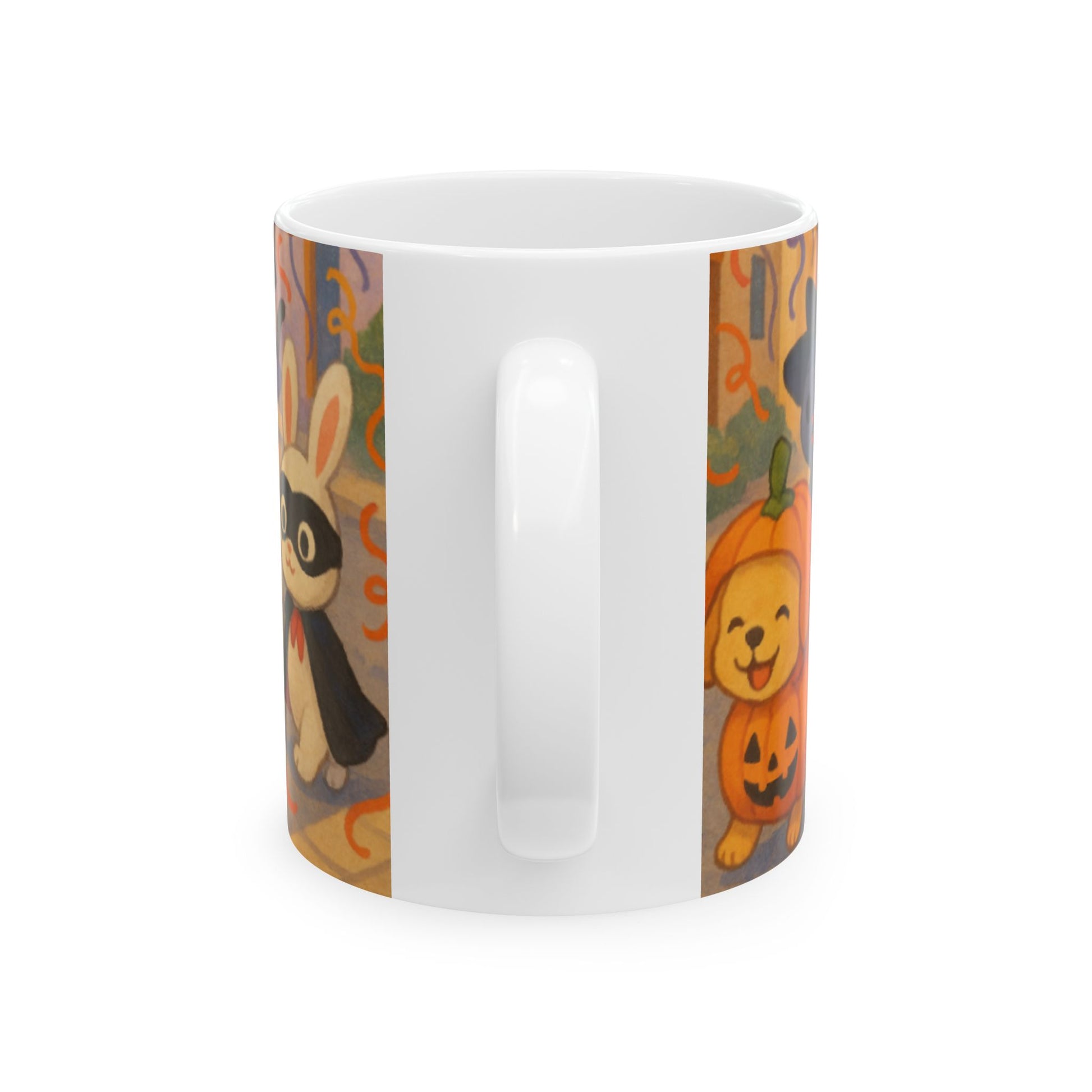 Pirate Pup Ceramic Mug | Cute Dog & Cat Halloween Coffee Cup | Gift for Pet Lovers, Kids, Birthdays, Fall Decor  Digital Art