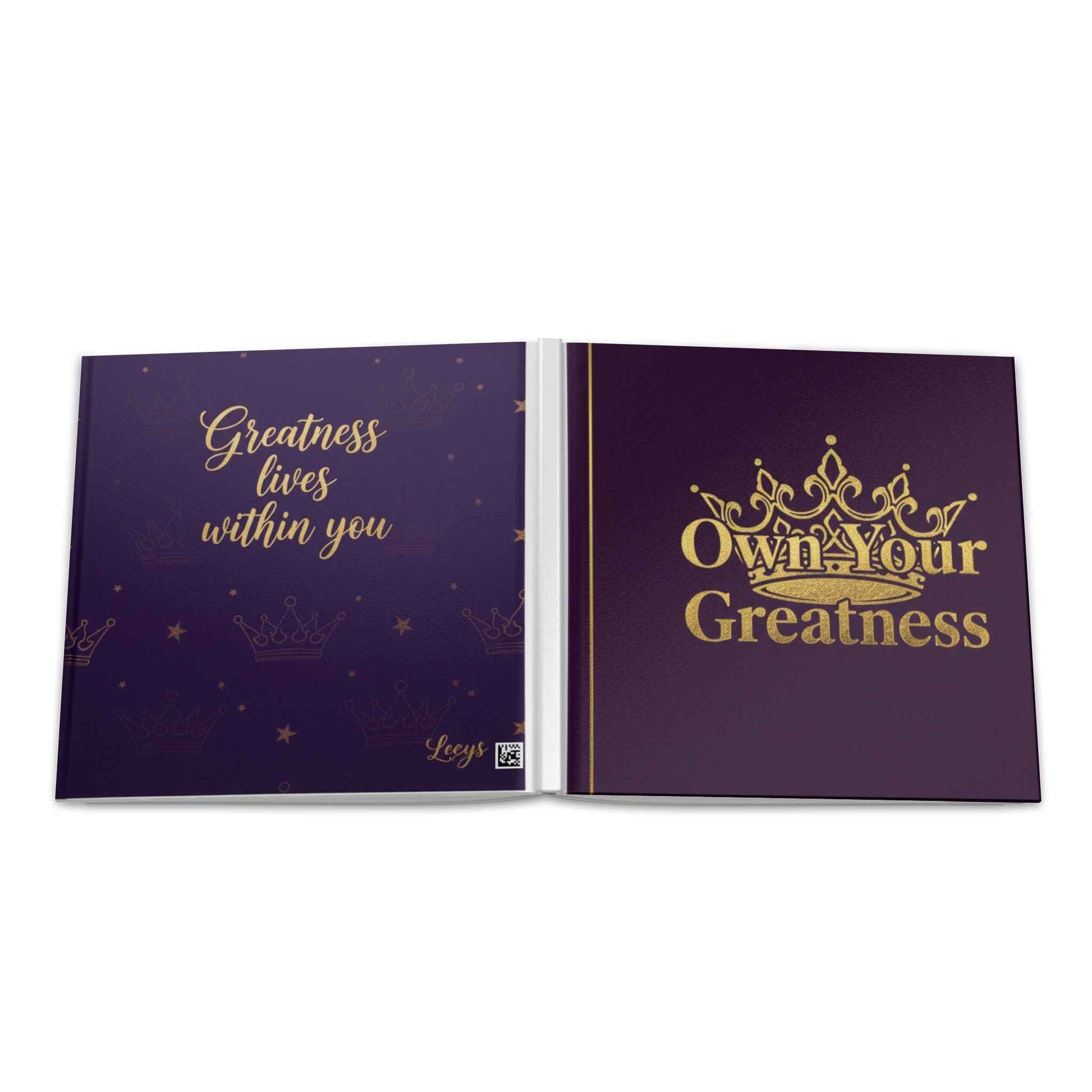 Hardcover Photo Book — "Own Your Greatness" Motivational Keepsake