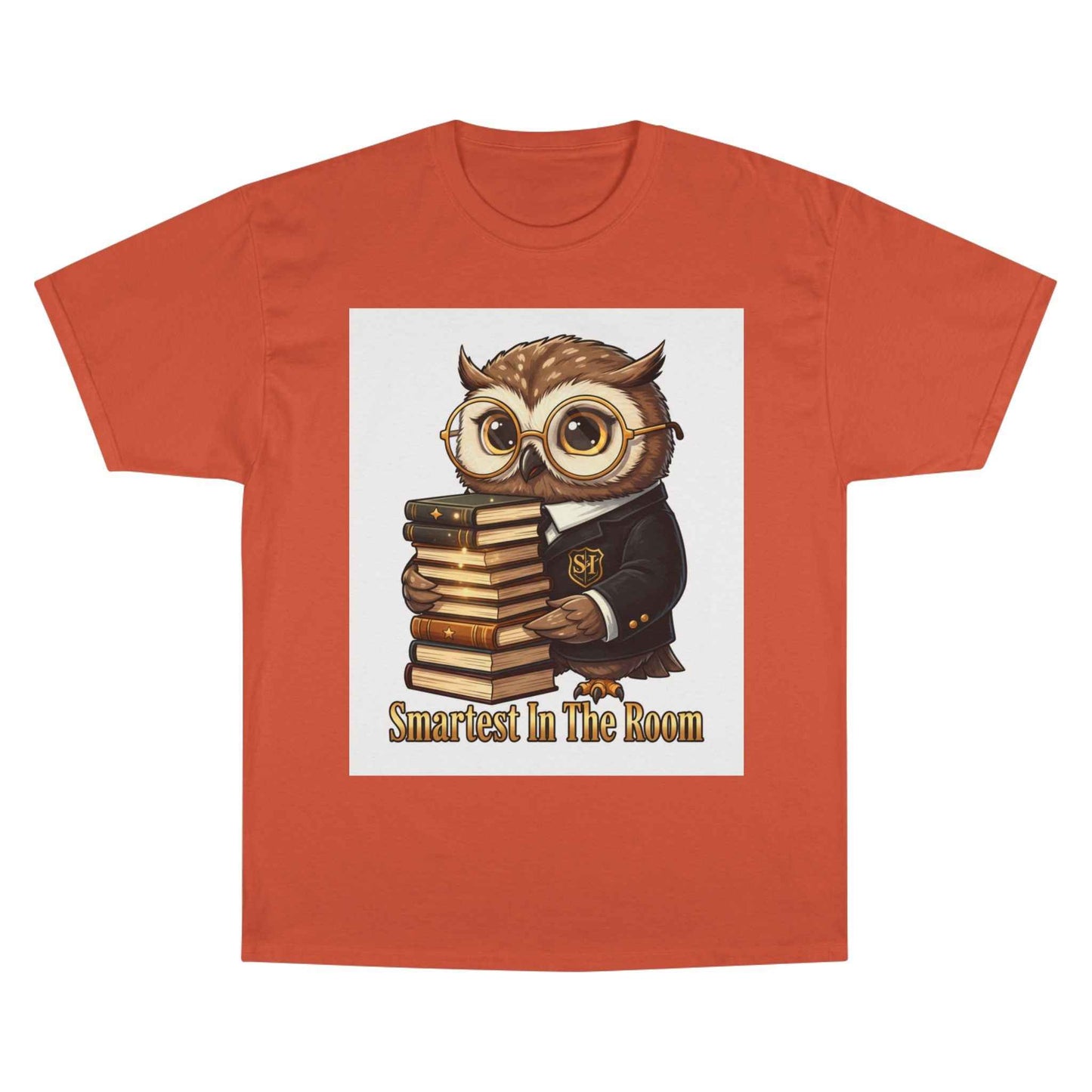 Smartest In The Room Owl T-Shirt — Cute Scholar Graphic Tee for Students & Teachers