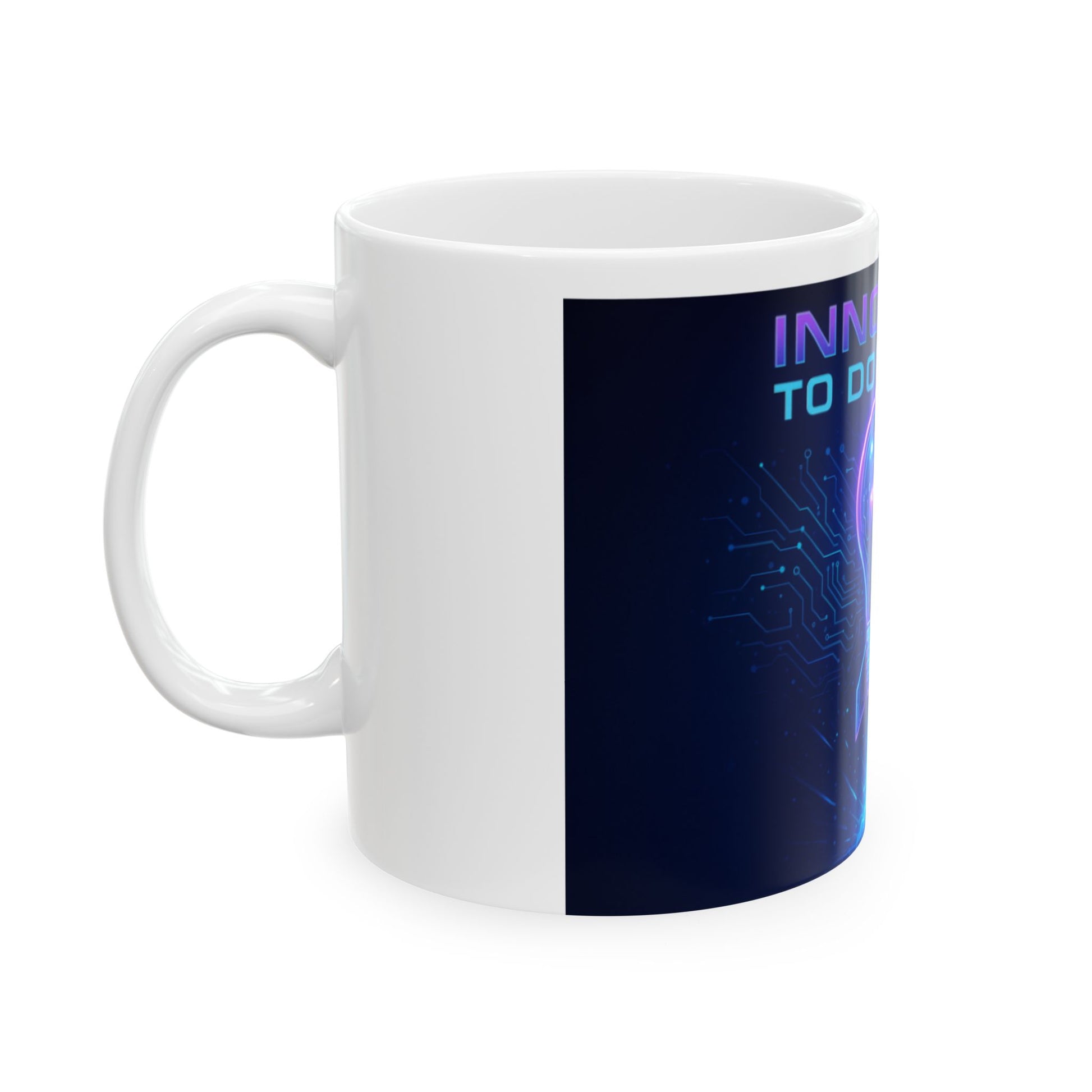 Innovative Glow Ceramic Mug - Motivational Coffee Cup for Creatives, Entrepreneurs, and Daily Inspiration  Digital Art
