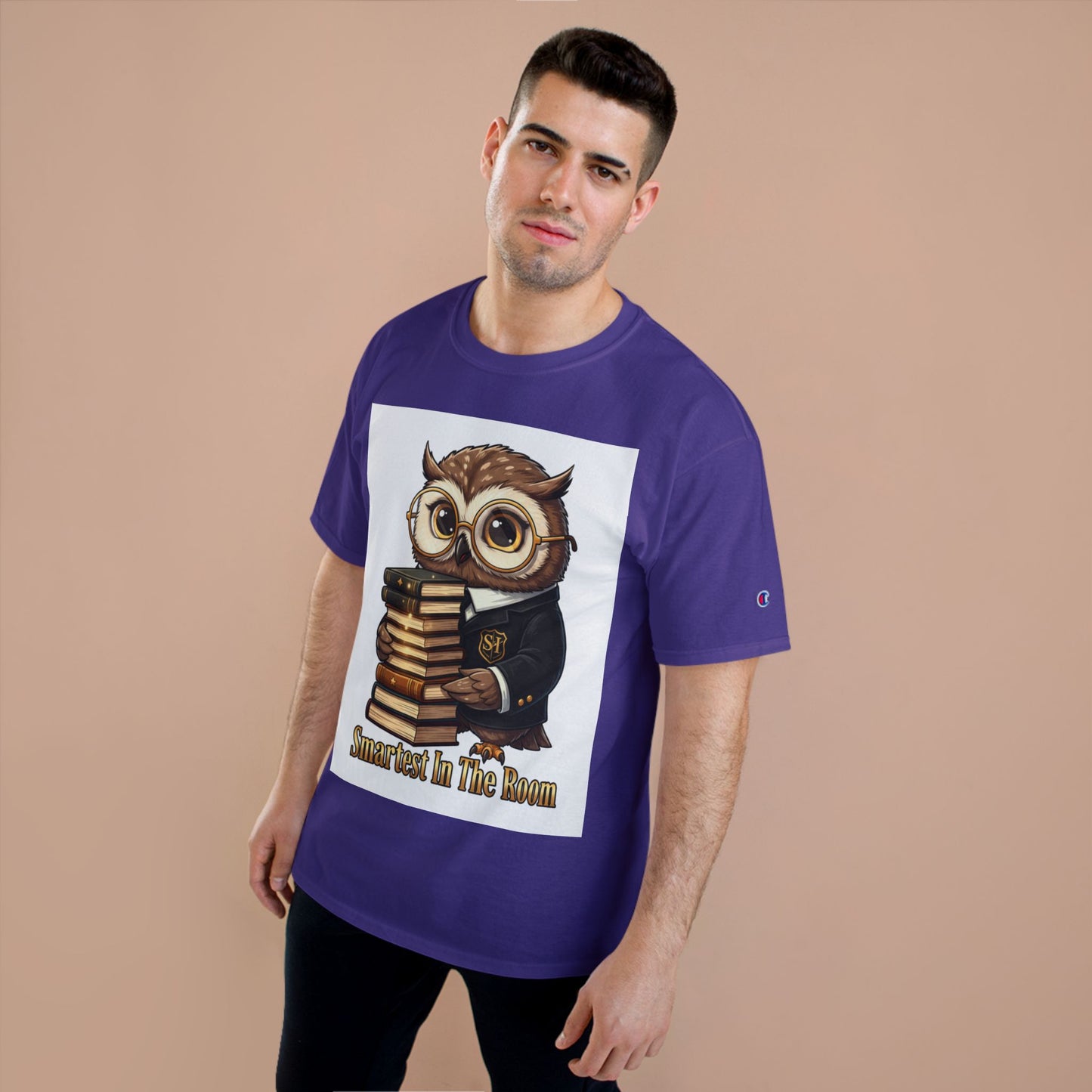 Smartest In The Room Owl T-Shirt — Cute Scholar Graphic Tee for Students & Teachers