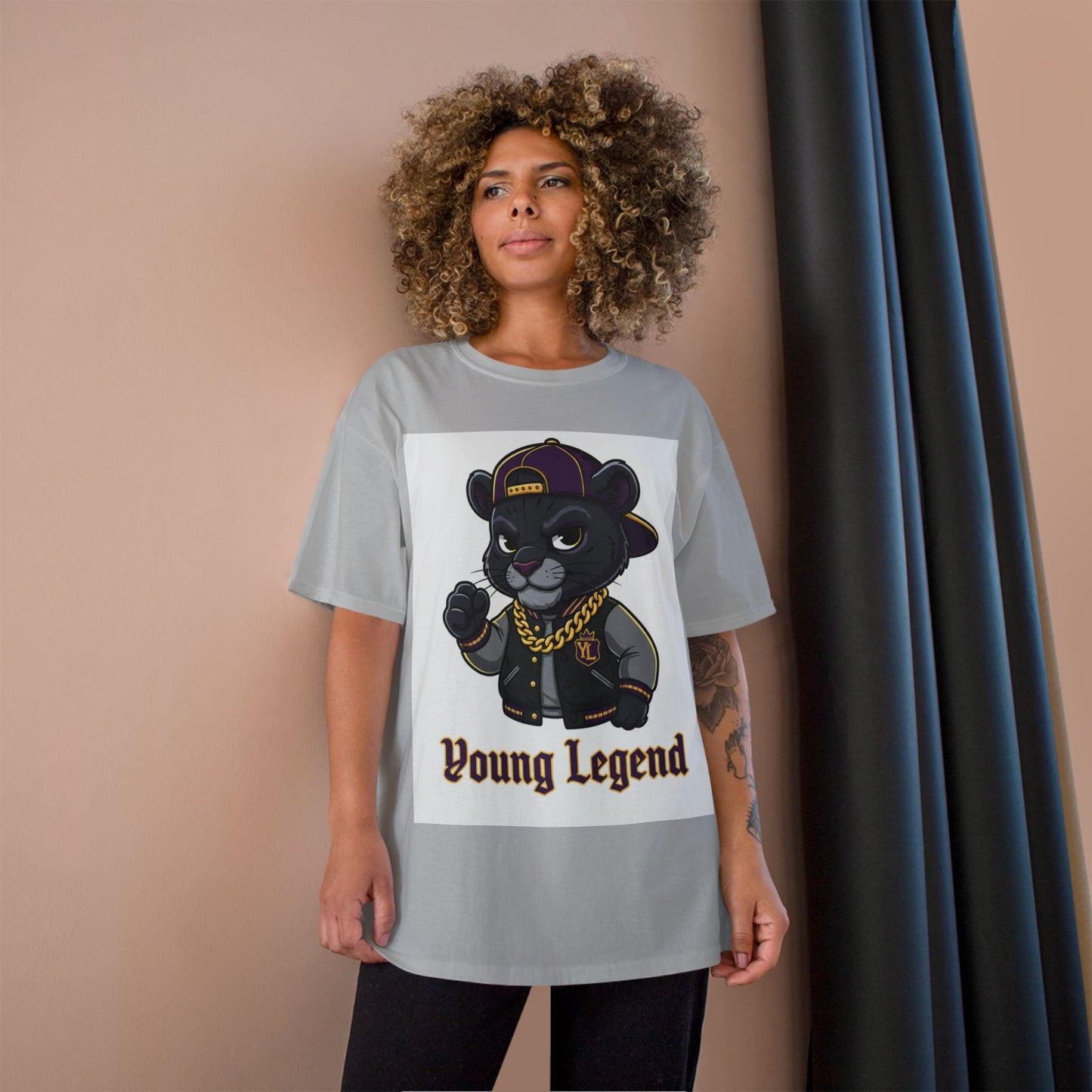 Young Legend Panther T-Shirt – 'Young Legend' Graphic Tee for Kids & Teens