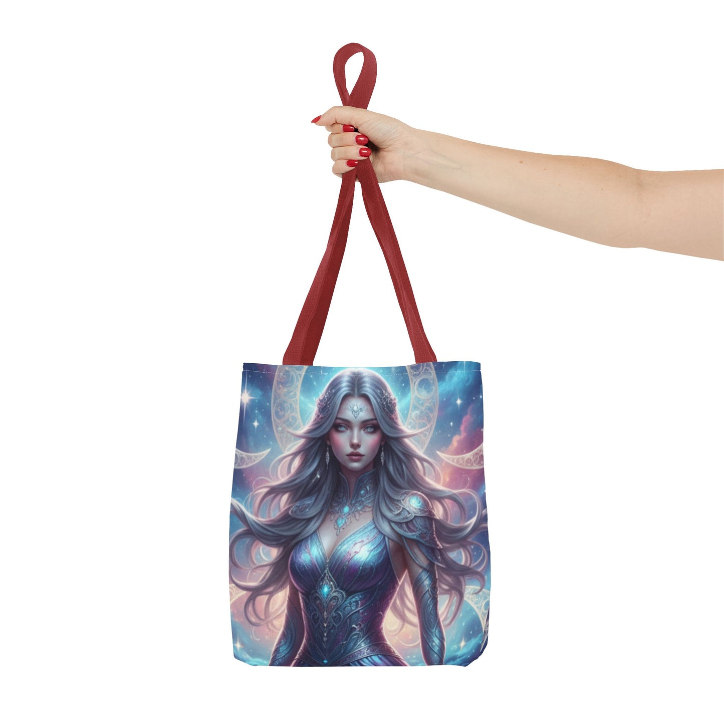 Mystic Moon Goddess Tote Bag — Celestial Fantasy All-Over Print