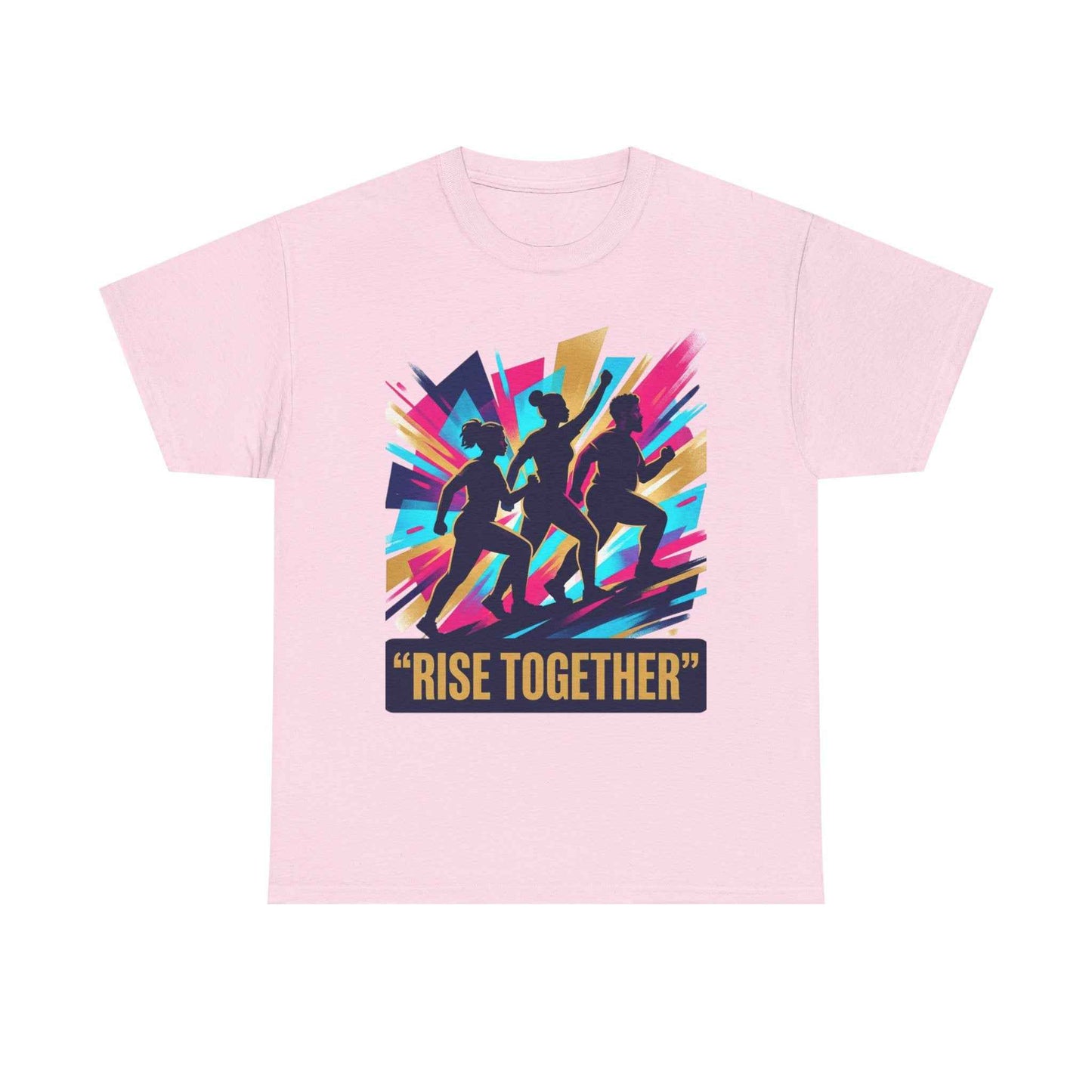 T-Shirt — "Rise Together" Motivational Running Crew Tee