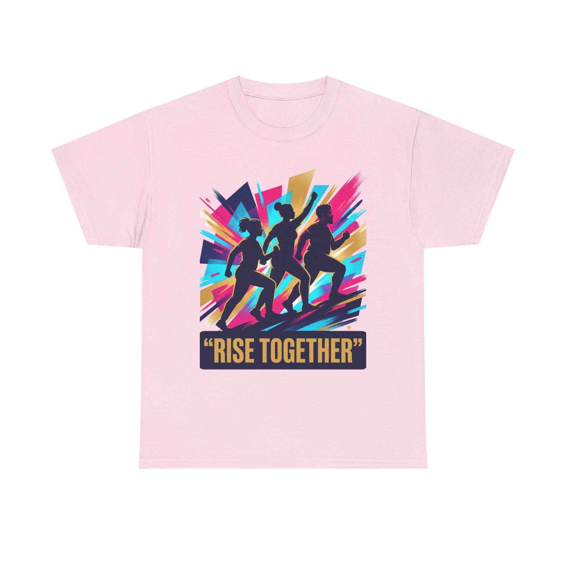 T-Shirt — "Rise Together" Motivational Running Crew Tee