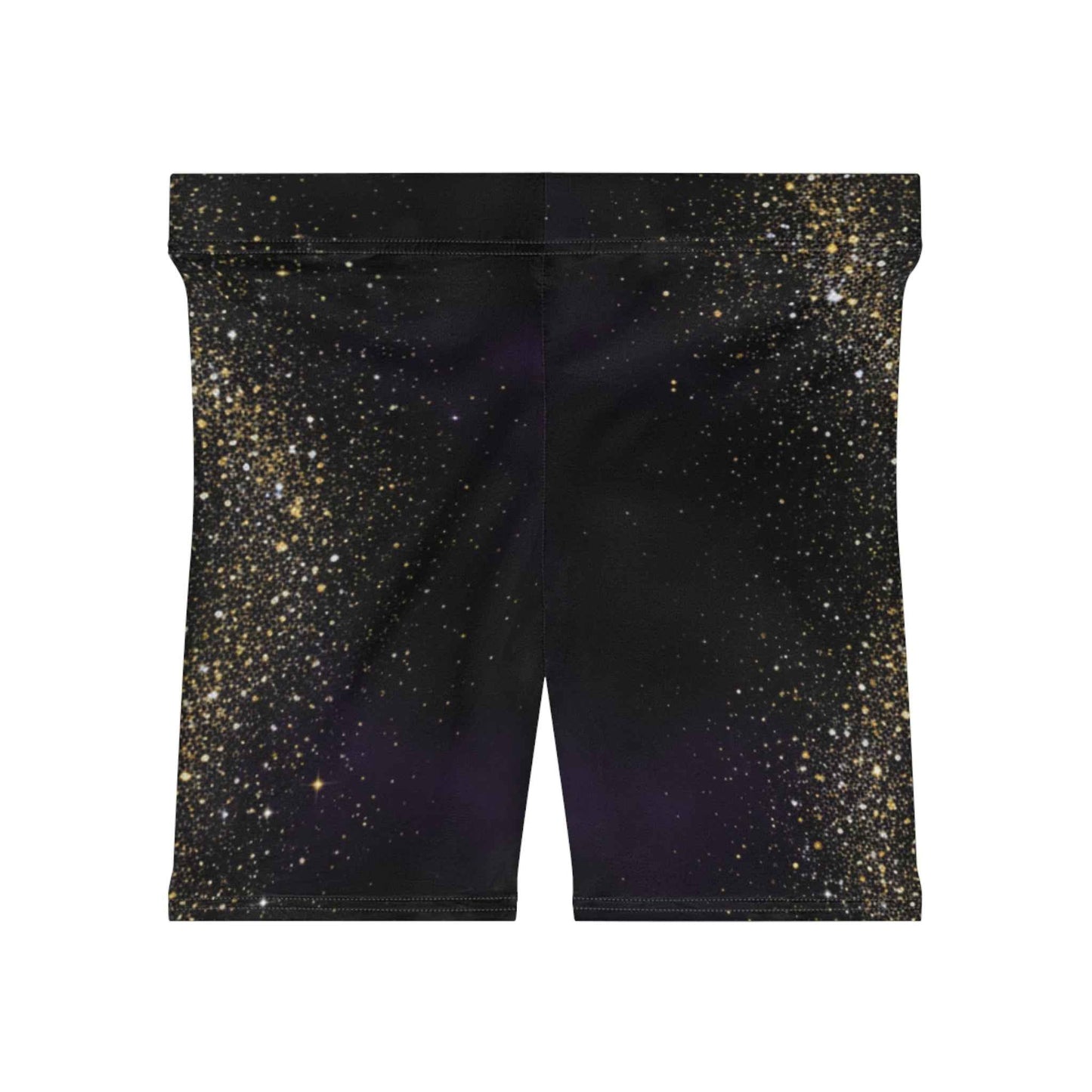 Galaxy Glitter Women's Biker Shorts