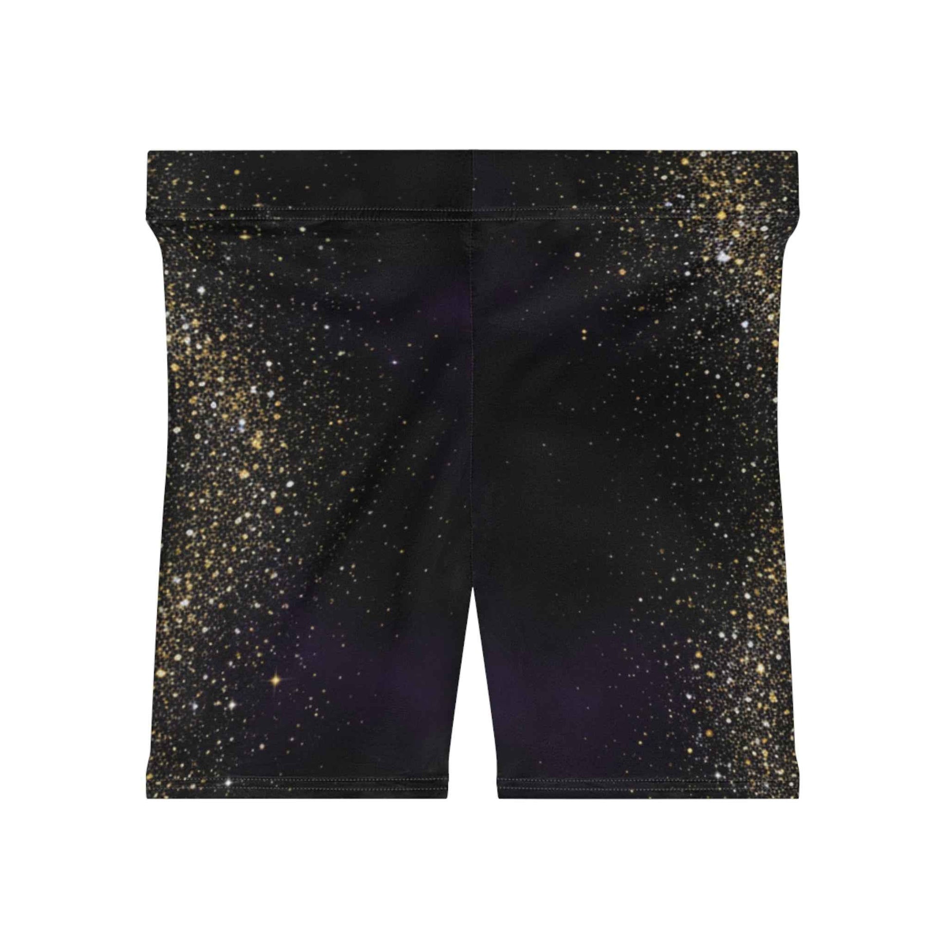 Galaxy Glitter Women's Biker Shorts