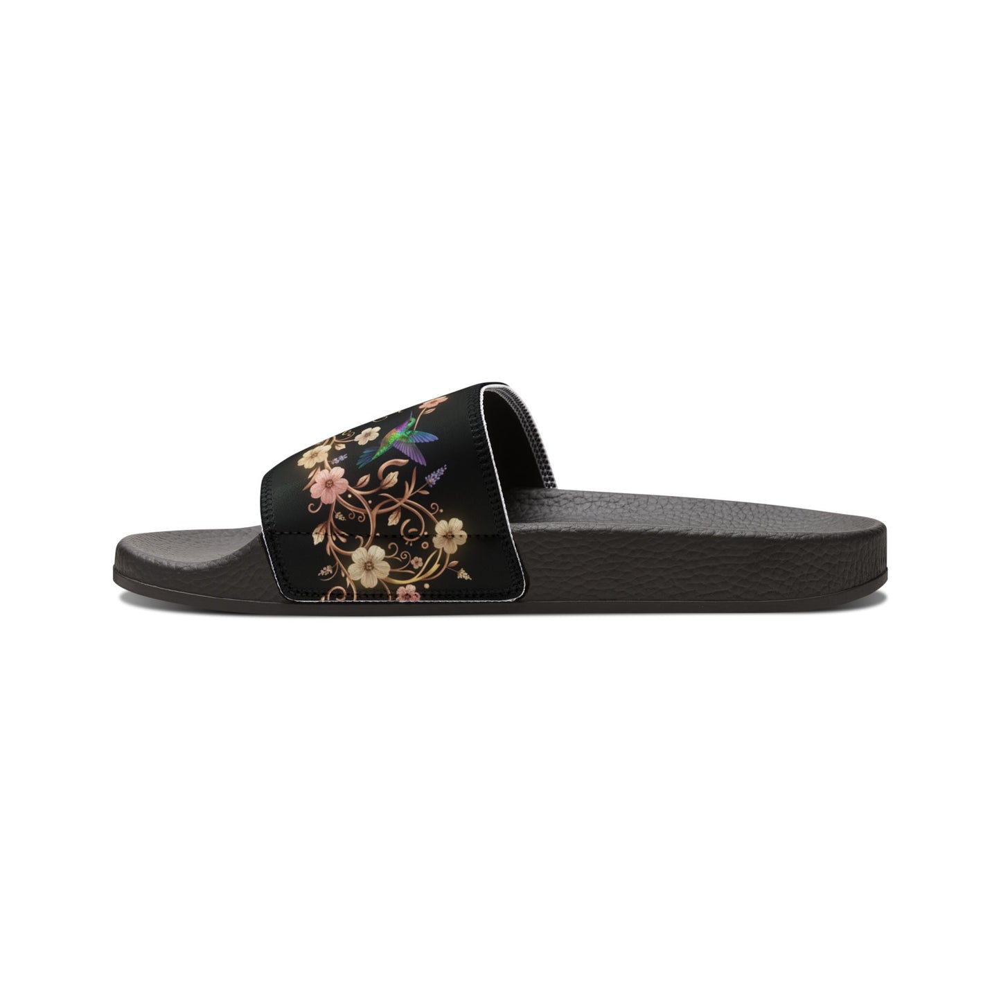 Floral Vintage Slide Sandals — Women's Removable-Strap Beach Slides
