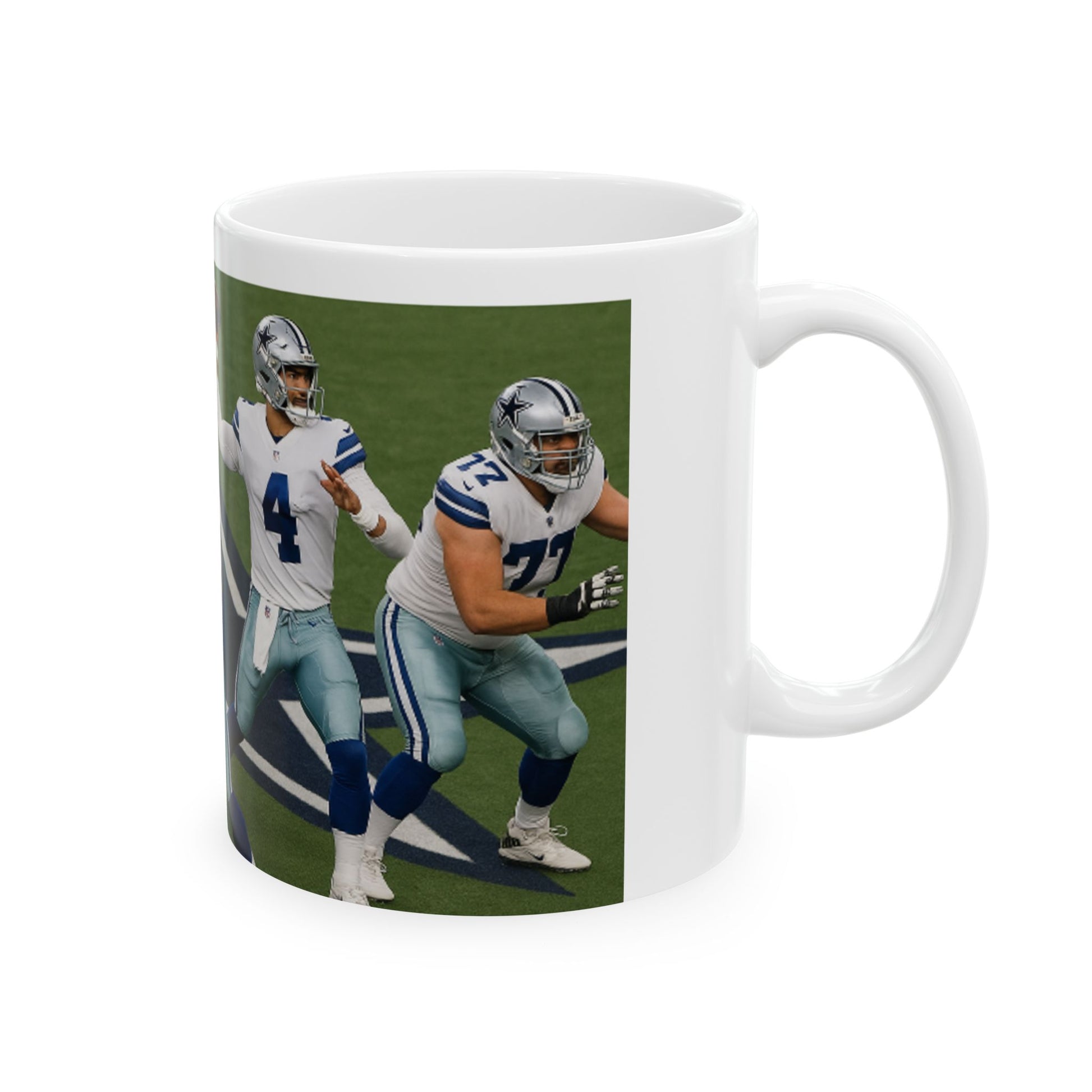 Football Fan Ceramic Mug, NFL Coffee Cup, Sports Gift for Him, Team Spirit Mug, Personalized Mug for Men, Game Day Essentials  Digital Art