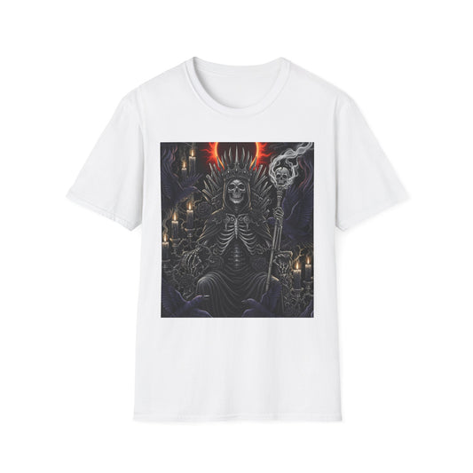 Death King T-Shirt — Dark Fantasy Skeleton Throne Graphic Tee