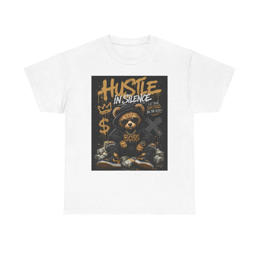 Hustle in Silence Bear Tee
