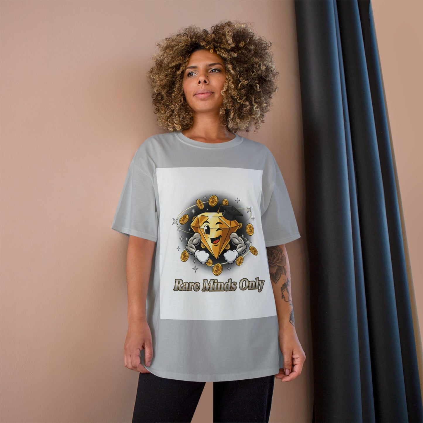 Rare Minds Only T-Shirt — Crypto Coin Champion Graphic Tee