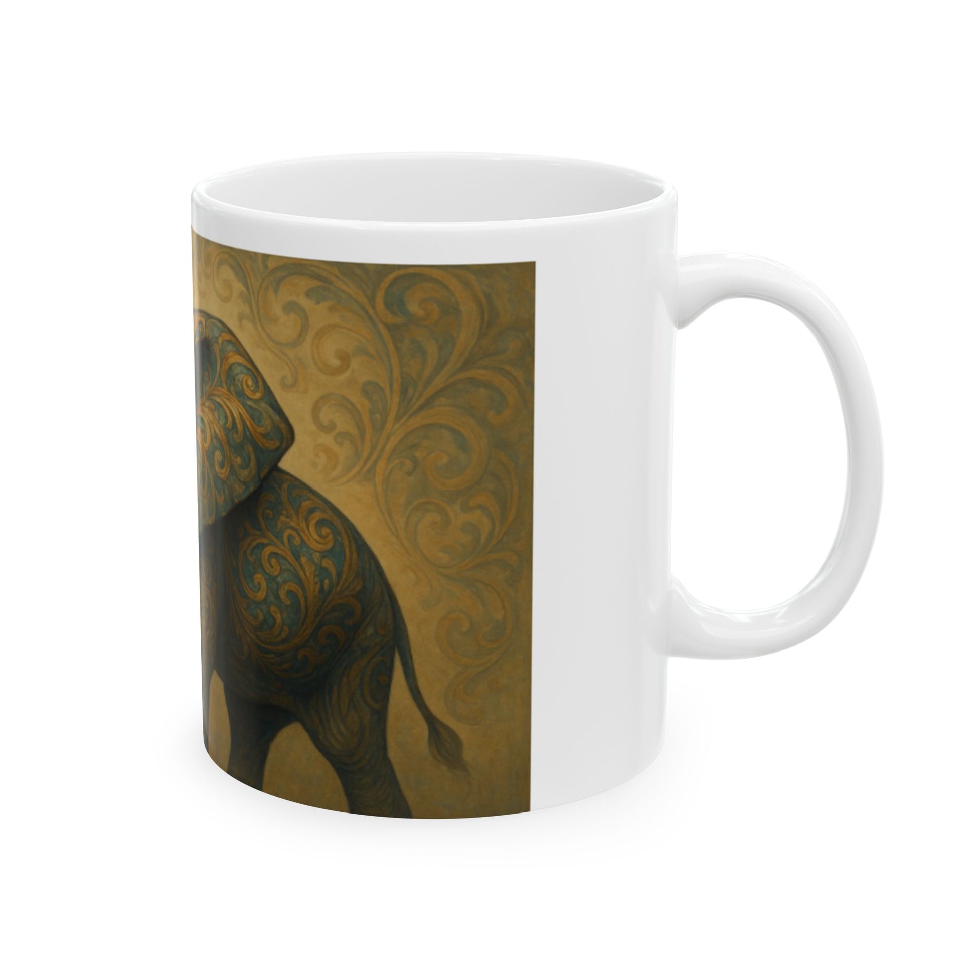 Whimsical Elephant Mug - Perfect Gift for Elephant Lovers, Tea and Coffee Drinkers, Home Decor, Inspirational Gifts, Birthday and [...]  Digital Art