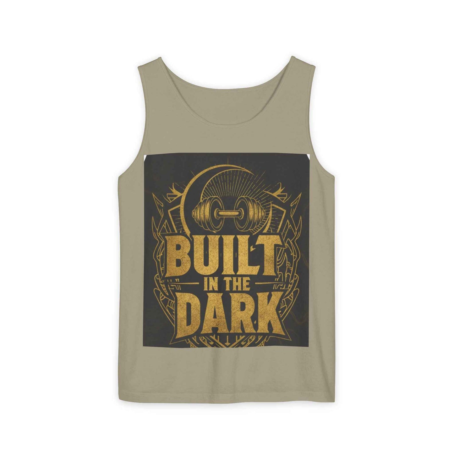 Built in the Dark Tank Top — Gym Fitness Weightlifting Workout Tee
