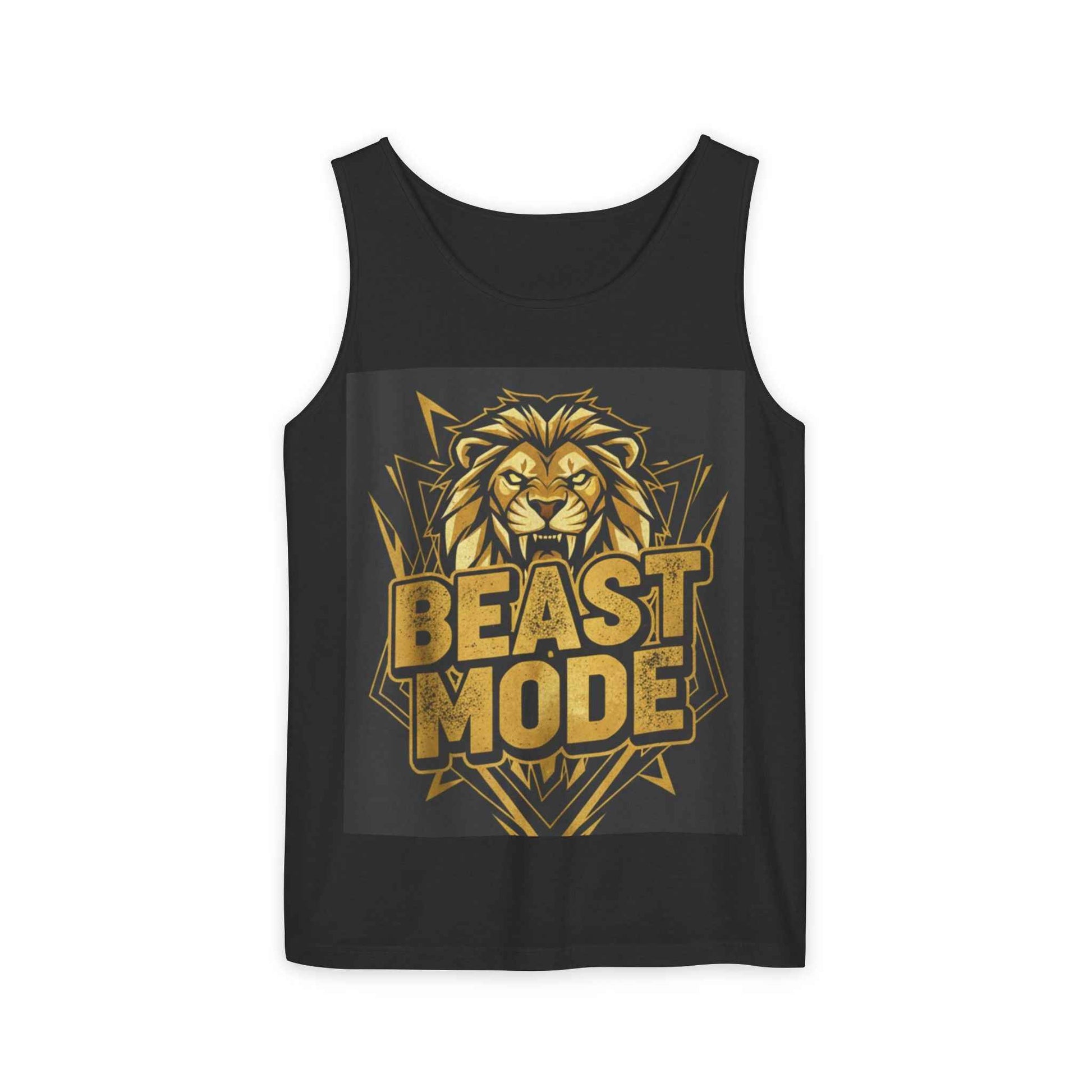 Beast Mode Lion Tank Top — Motivational Gym Workout Tank