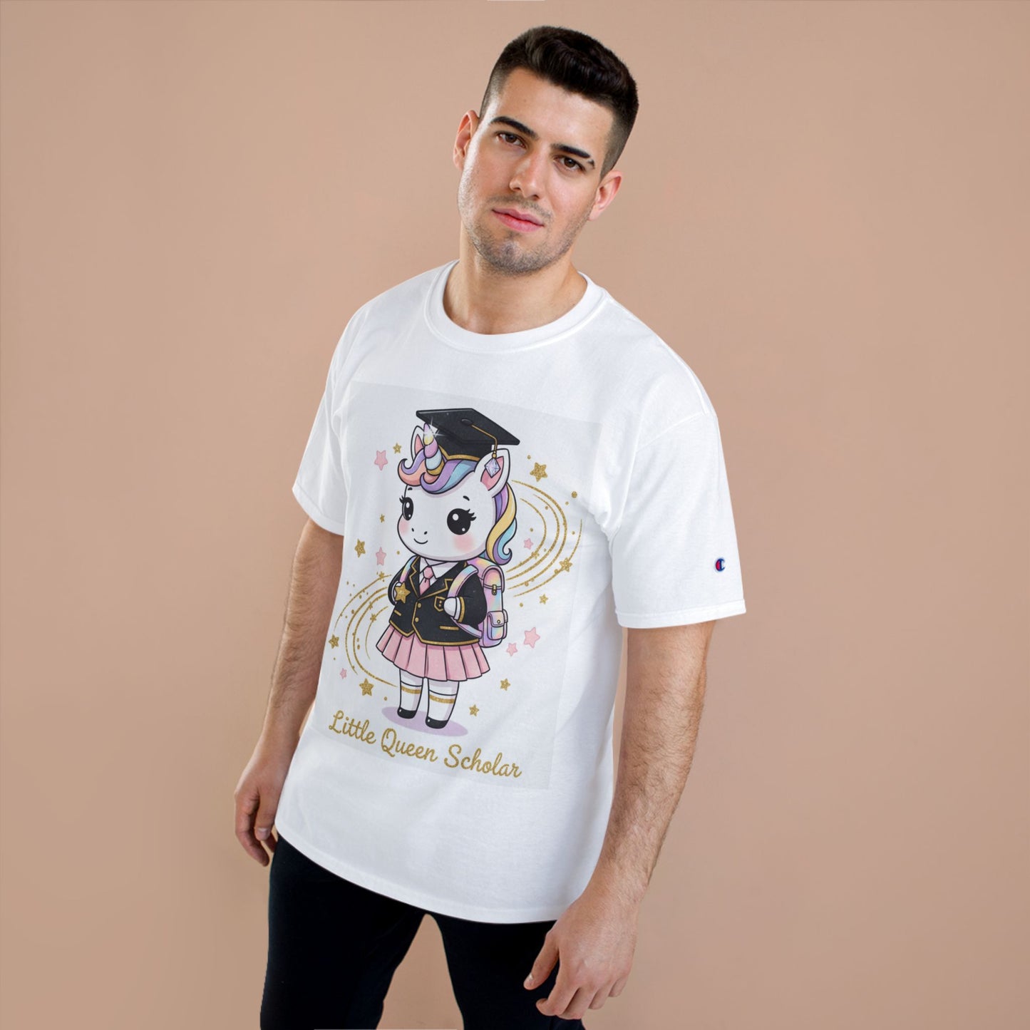 Little Queen Scholar T-Shirt — Cute Graduation Unicorn Tee for Girls