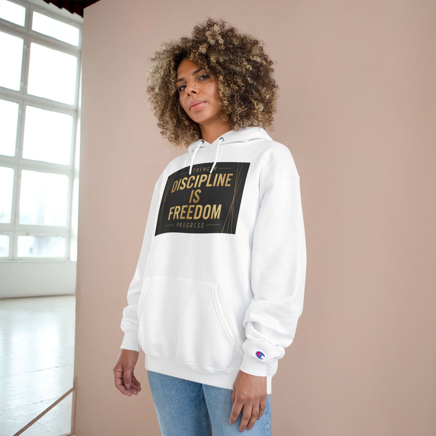Discipline Is Freedom Champion Hoodie — Motivational Gym Hoodie