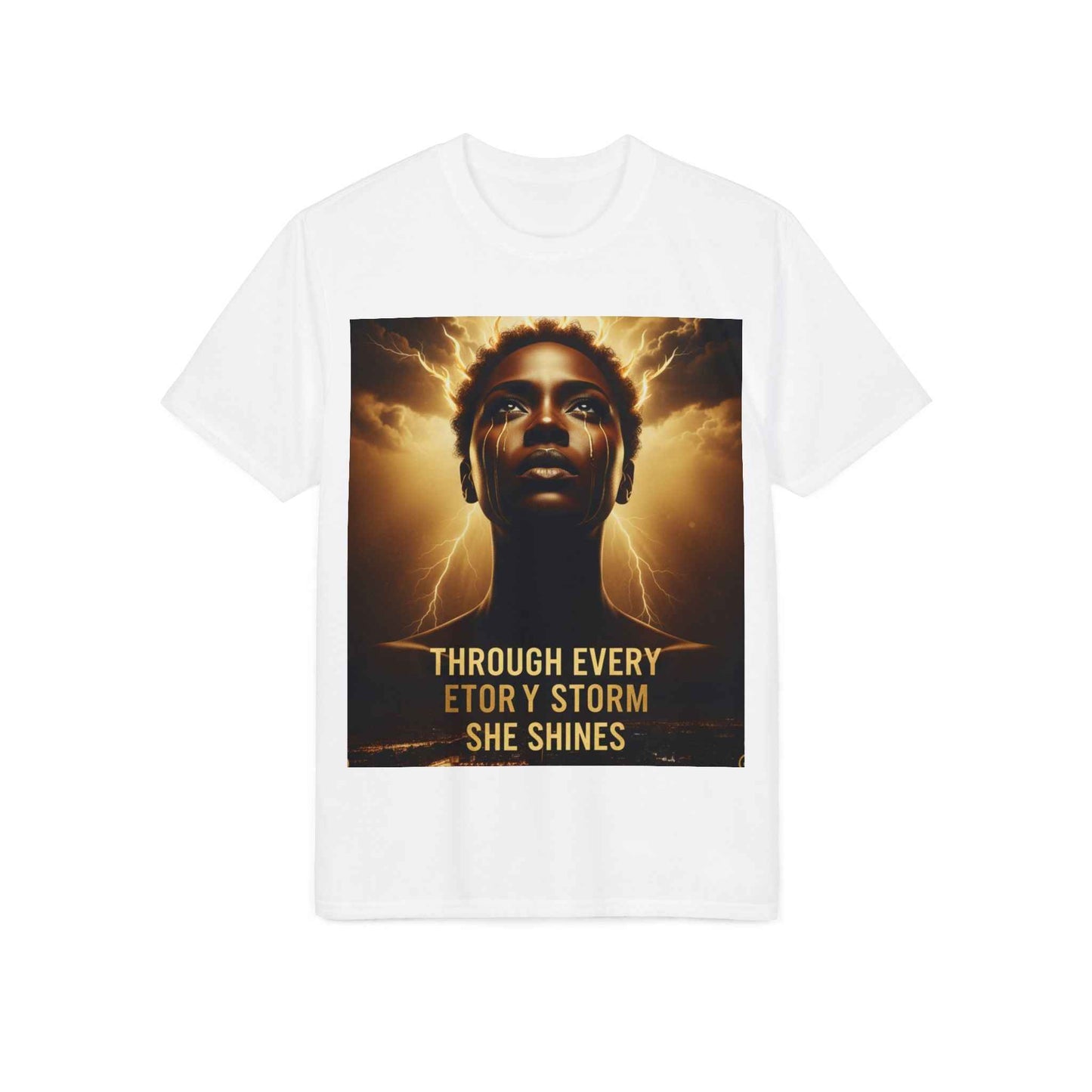 Inspirational 'Through Every Storm She Shines' T-Shirt
