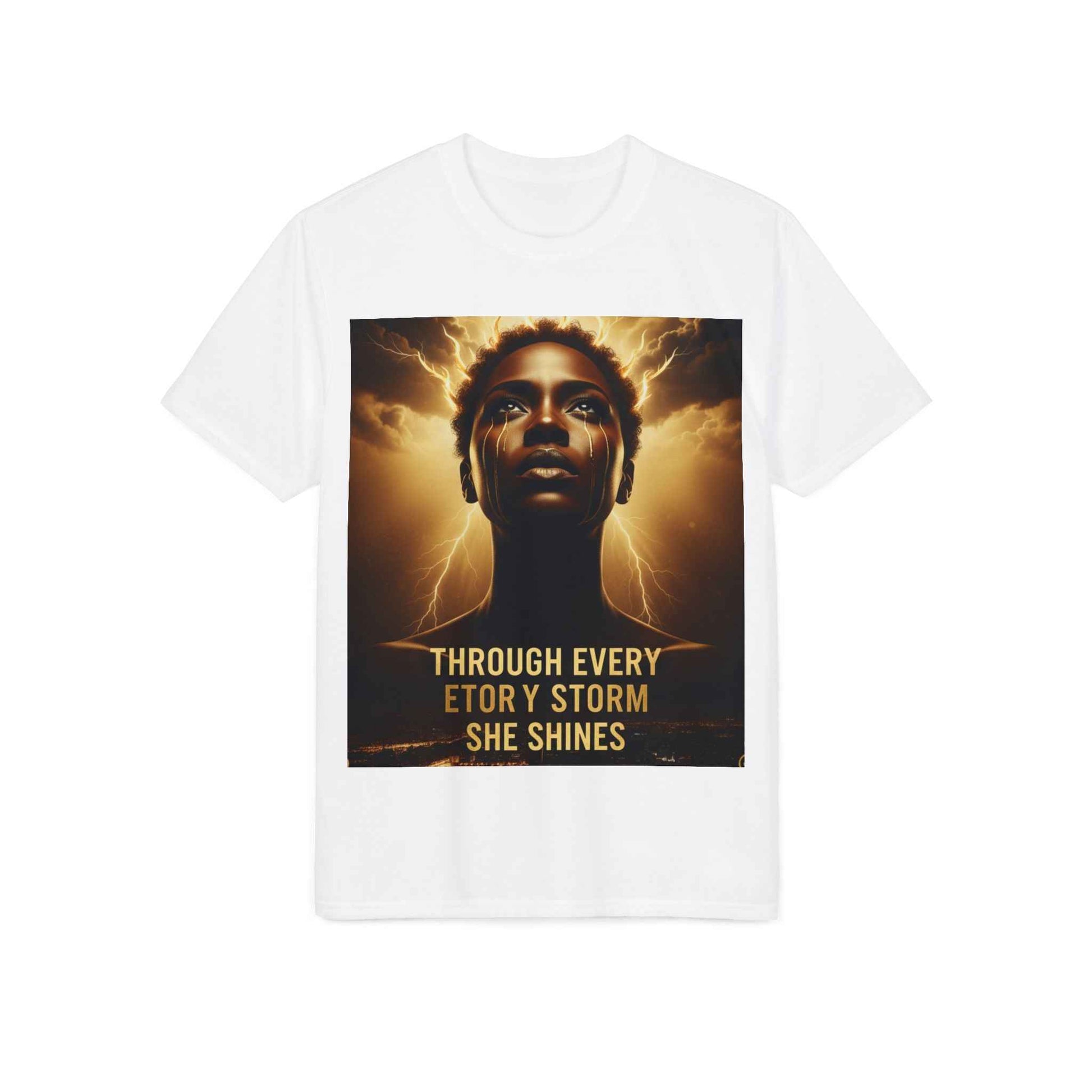 Inspirational 'Through Every Storm She Shines' T-Shirt